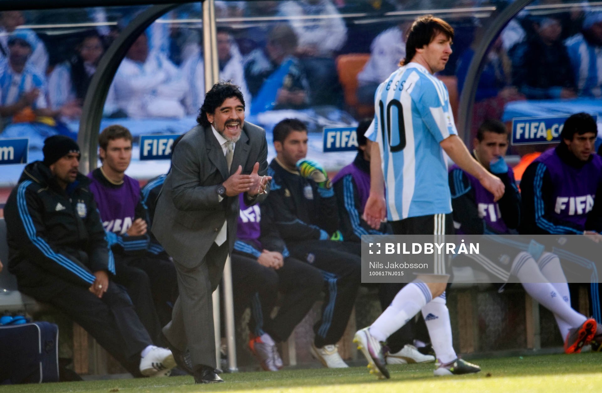 Diego Maradona, förbundskapten, Argentina, Lionel Messi