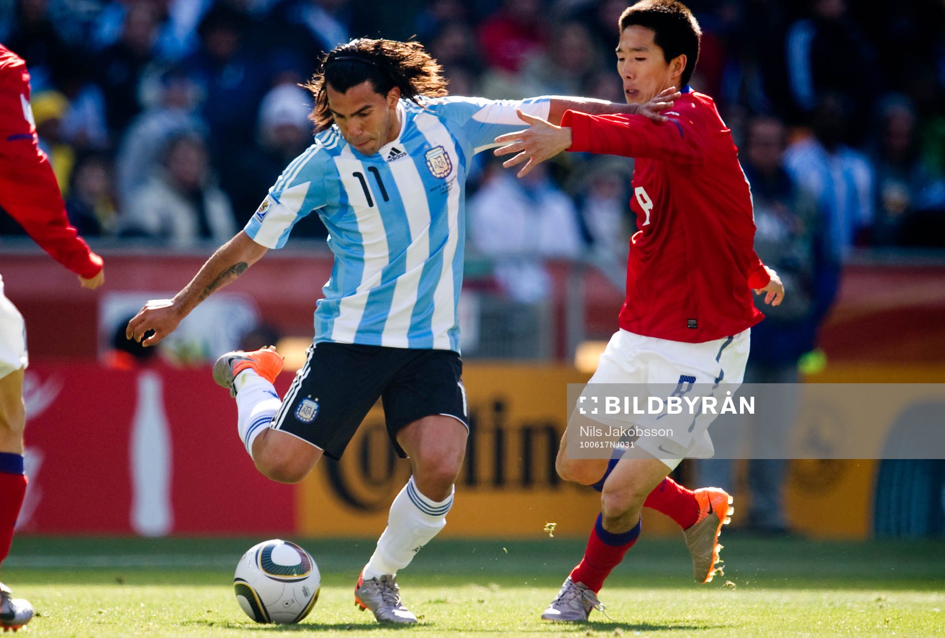 Carlos Tévez, Argentina, Kim Jung-Woo, Sydkorea