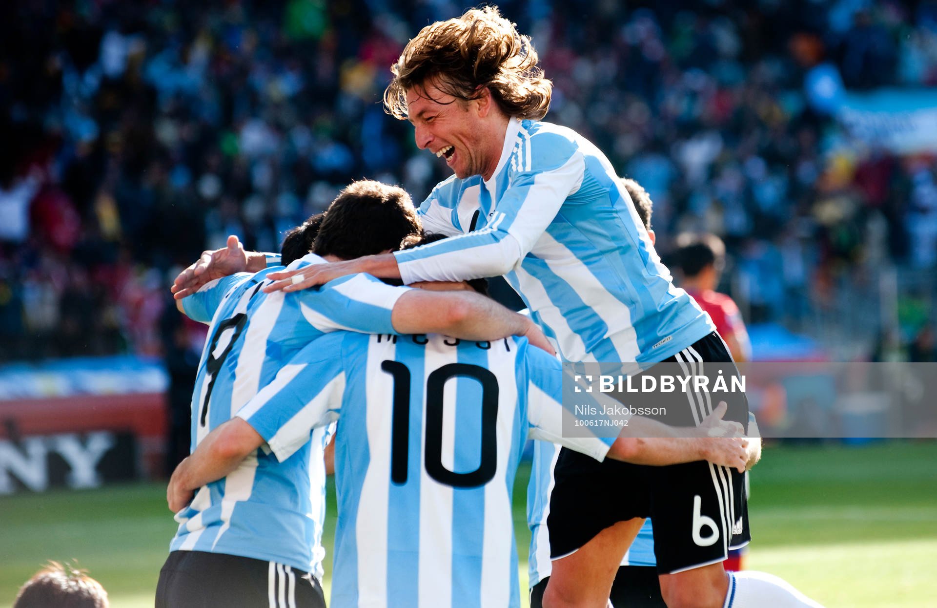 Gonzalo Higuaín, Lionel Messi, Gabriel Heinze, Argentina