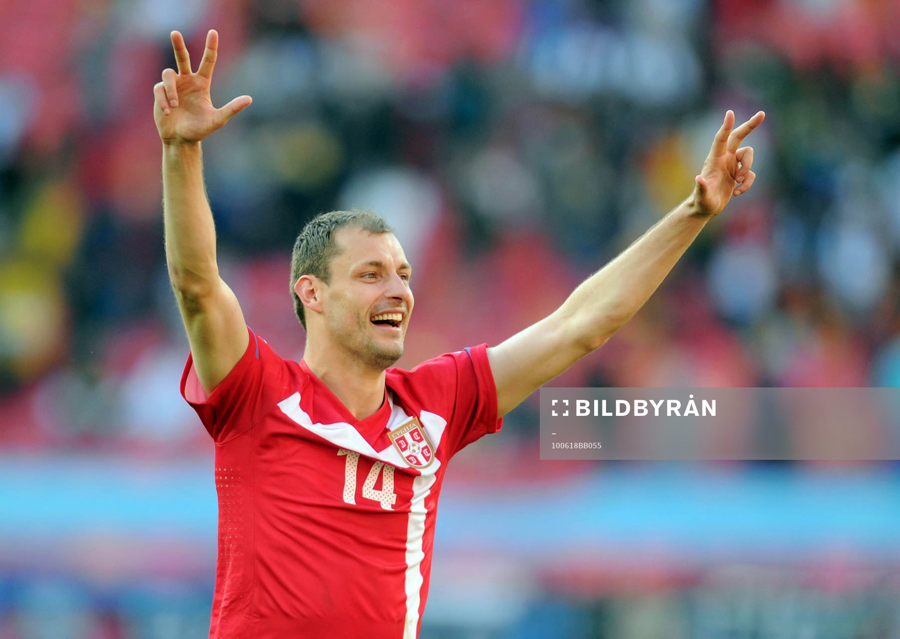  Milan Jovanovic, Serbien, glädje, jubel.