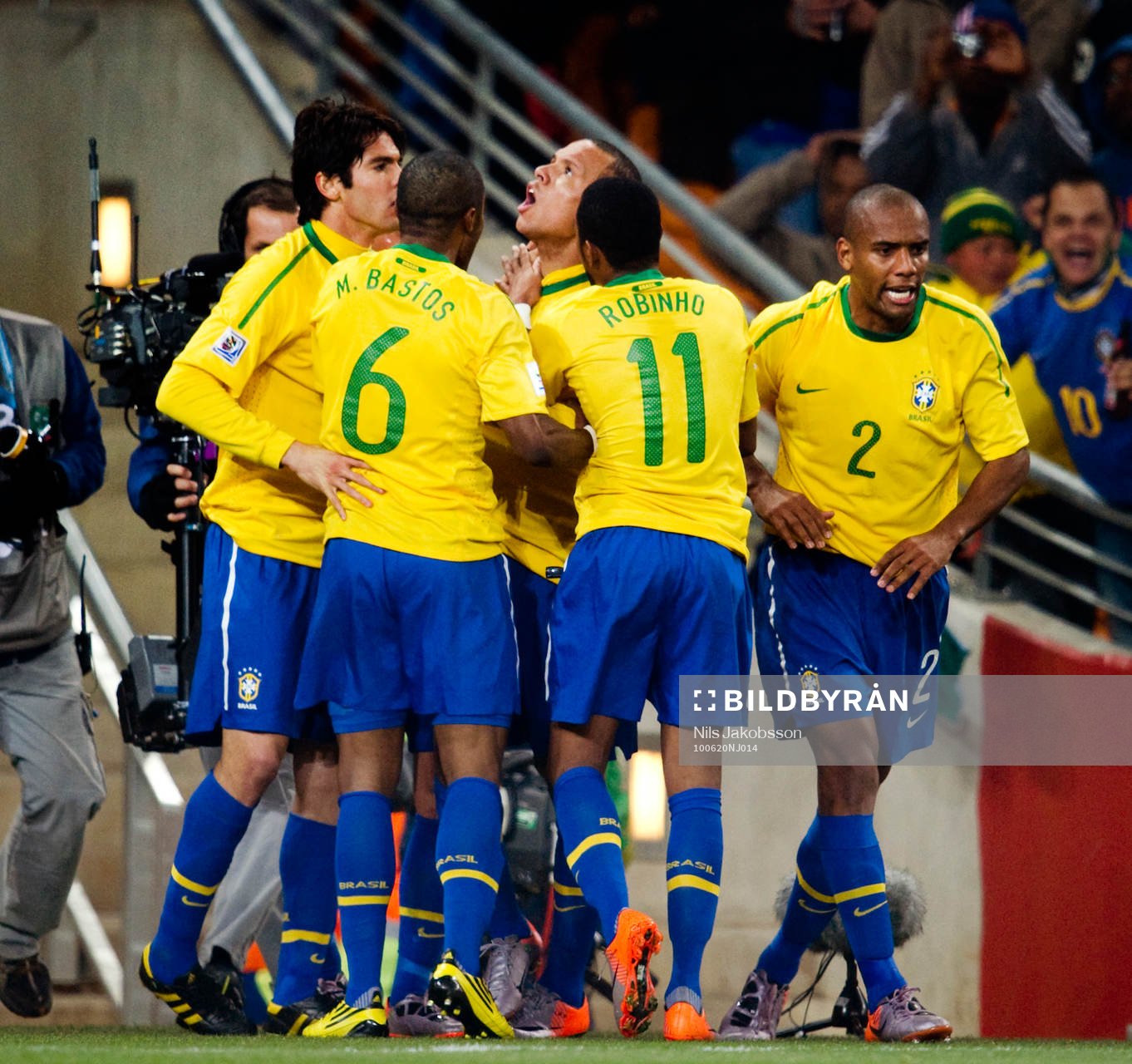  Luis Fabiano, Brasilien jubel