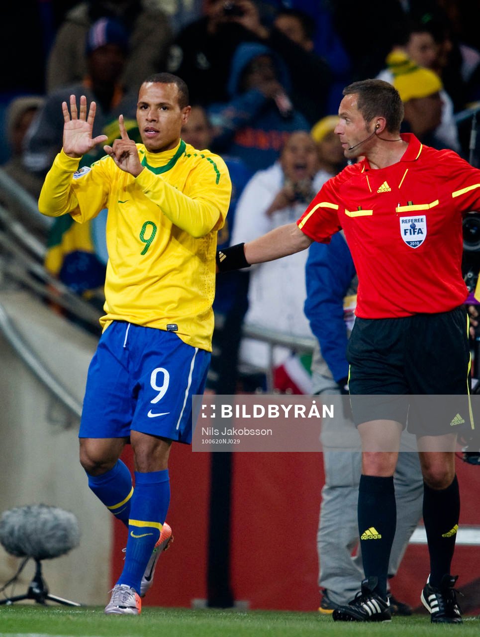  Luis Fabiano, Brasilien jubel