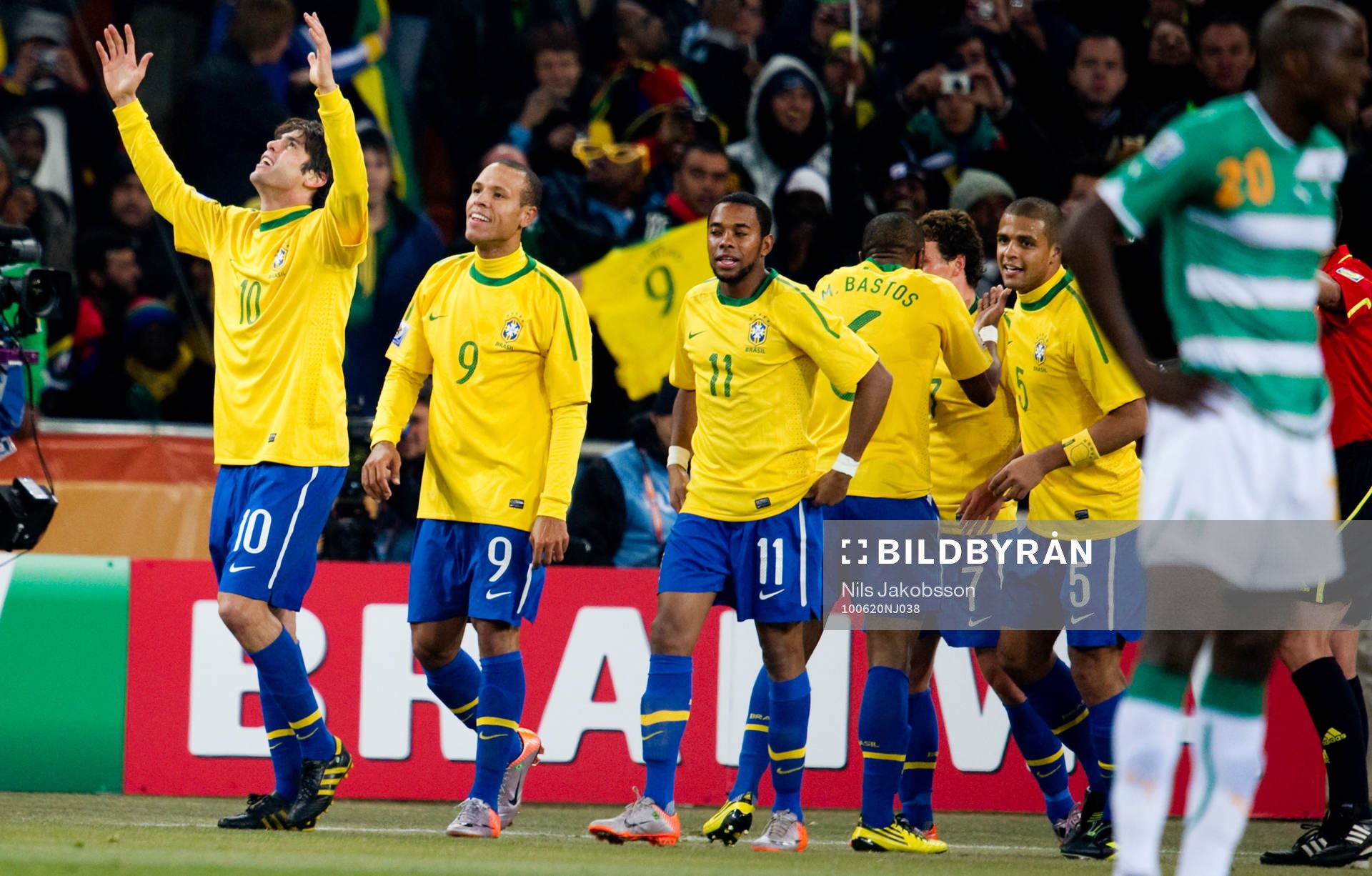  Kaká, Brasilien jubel.