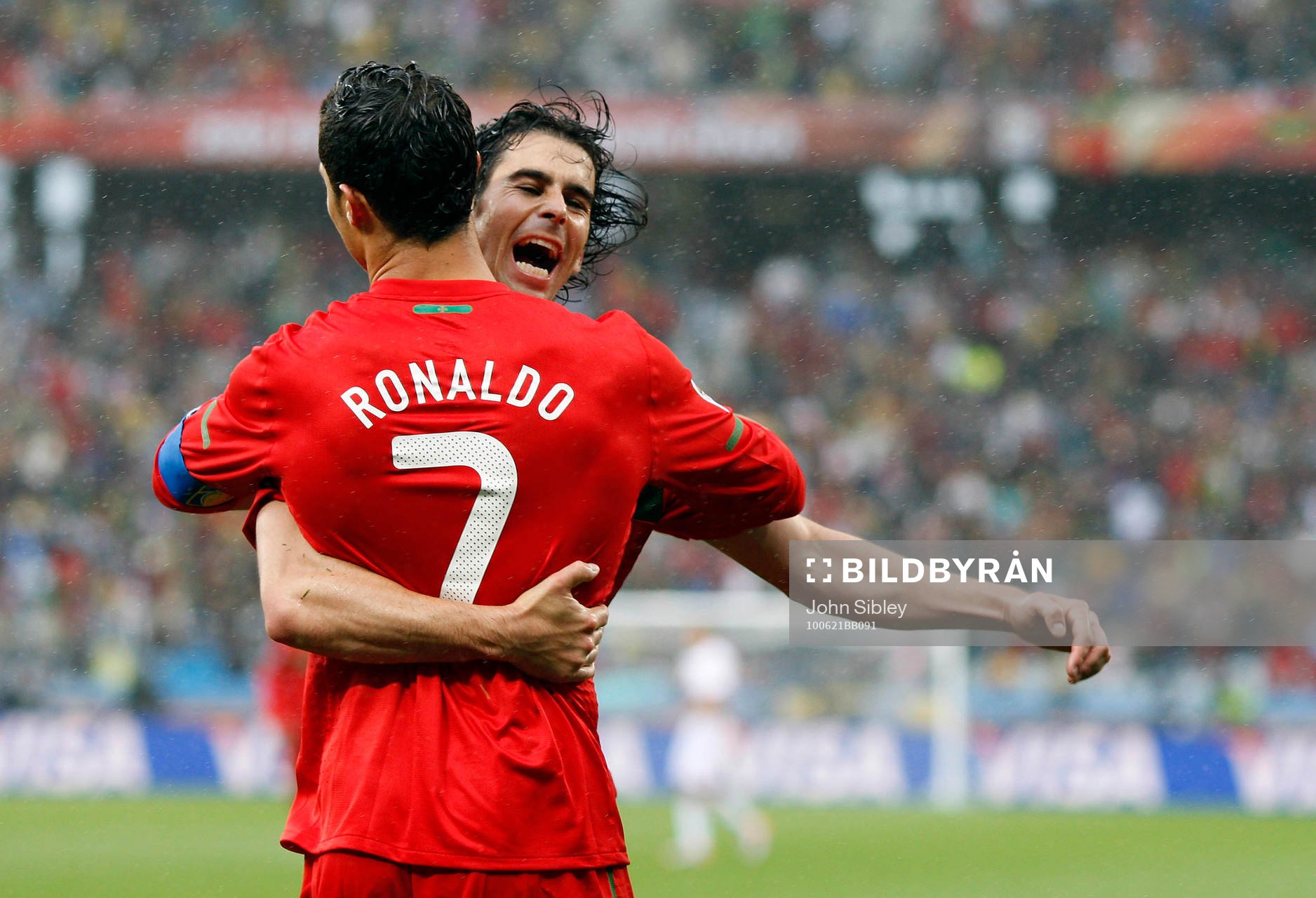 Tiago och Cristiano Ronaldo, Portugal (Jubel)