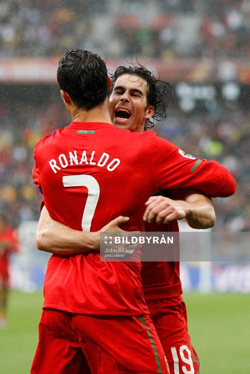 Tiago och Cristiano Ronaldo, Portugal (Jubel)