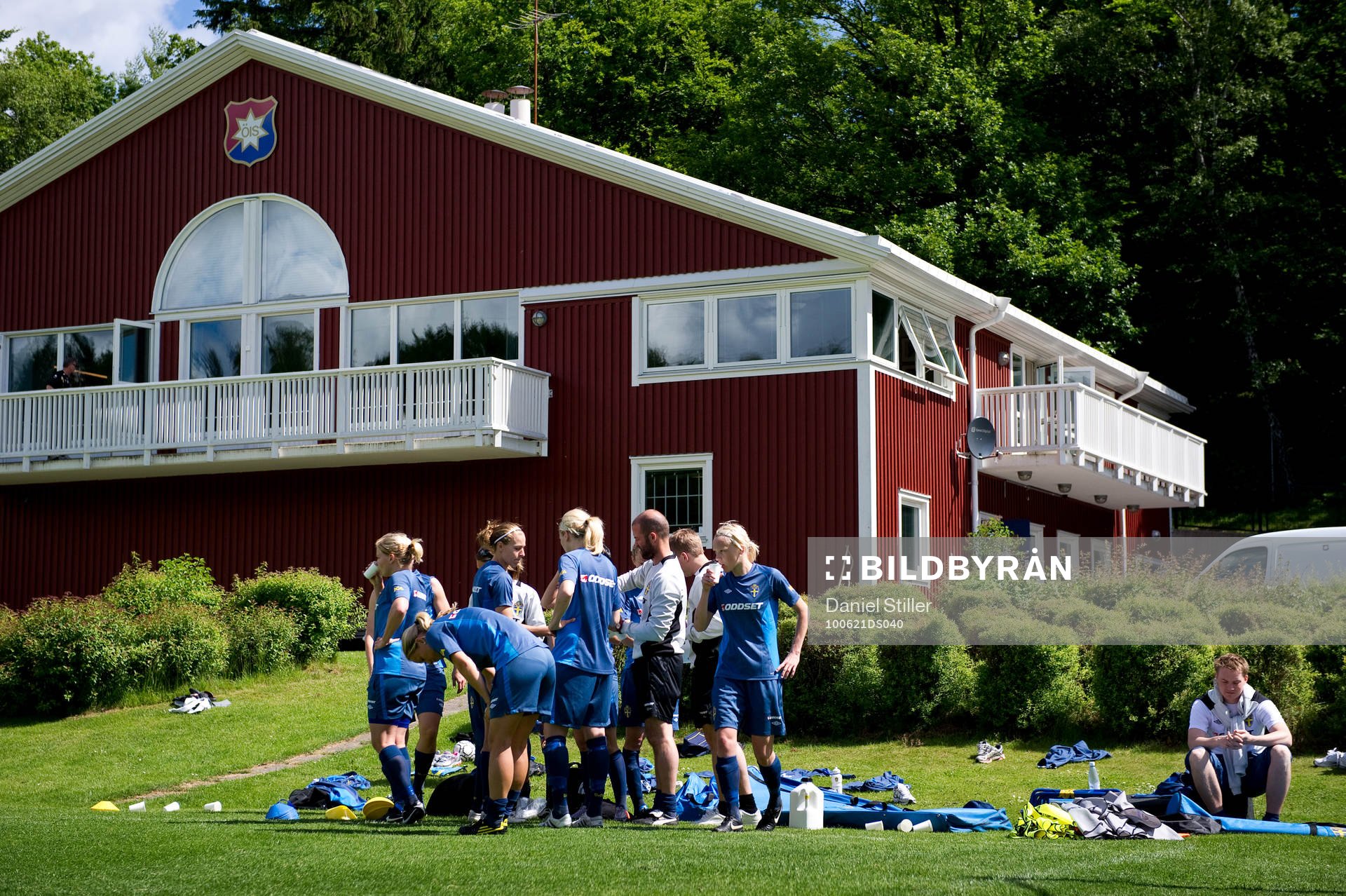 Landslaget tränade på Öis-gården