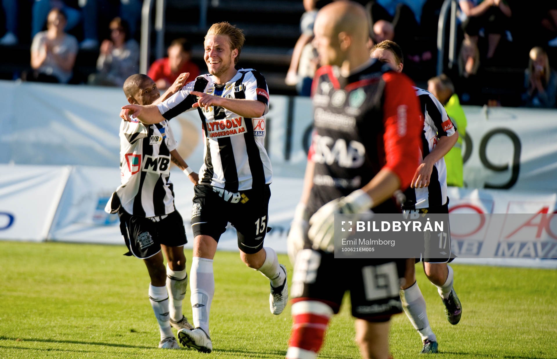 Fredrik Karlsson, Landskrona. Jubel