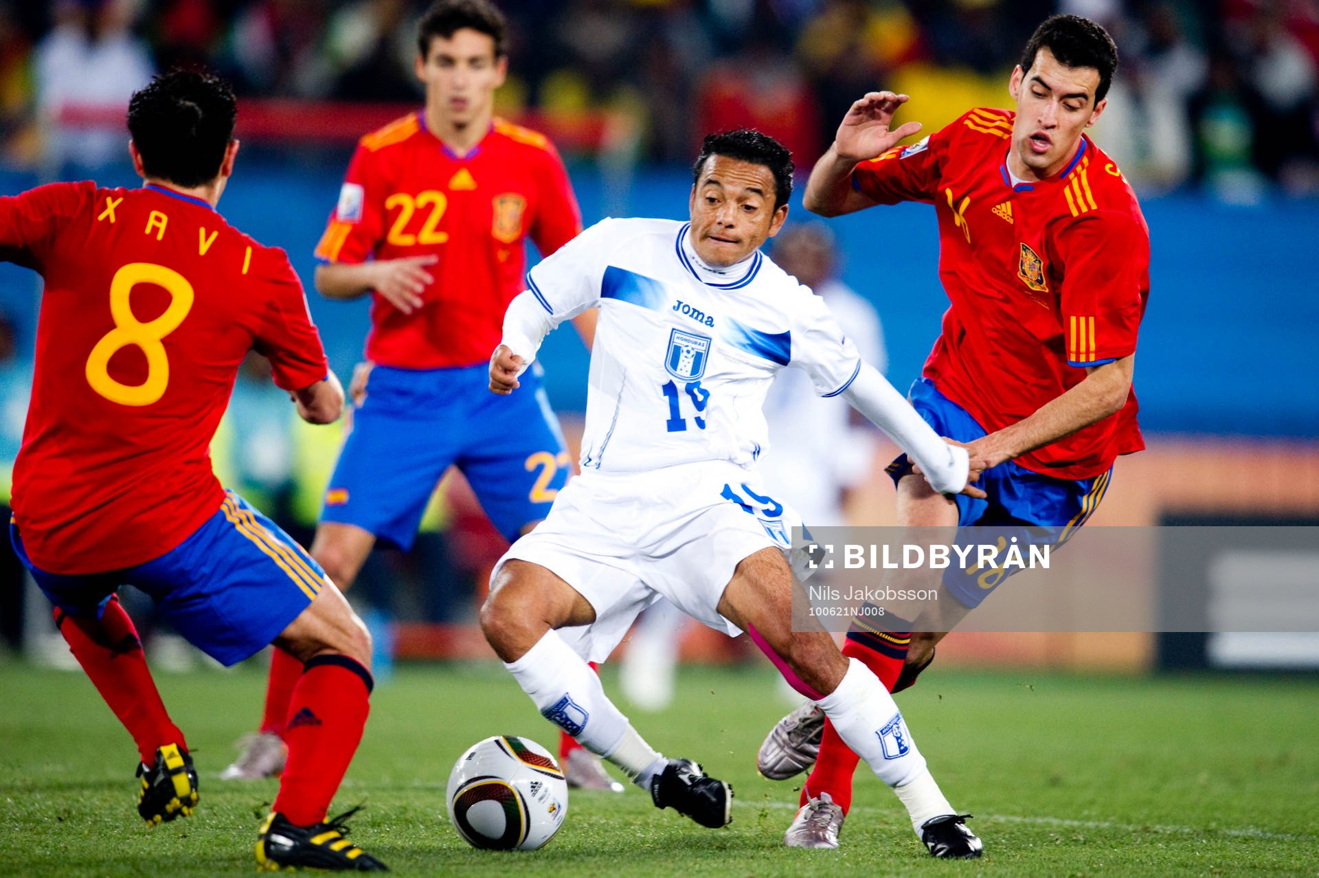 Elvis Danilo Turcios, Honduras, Sergio Busquets, Spanien