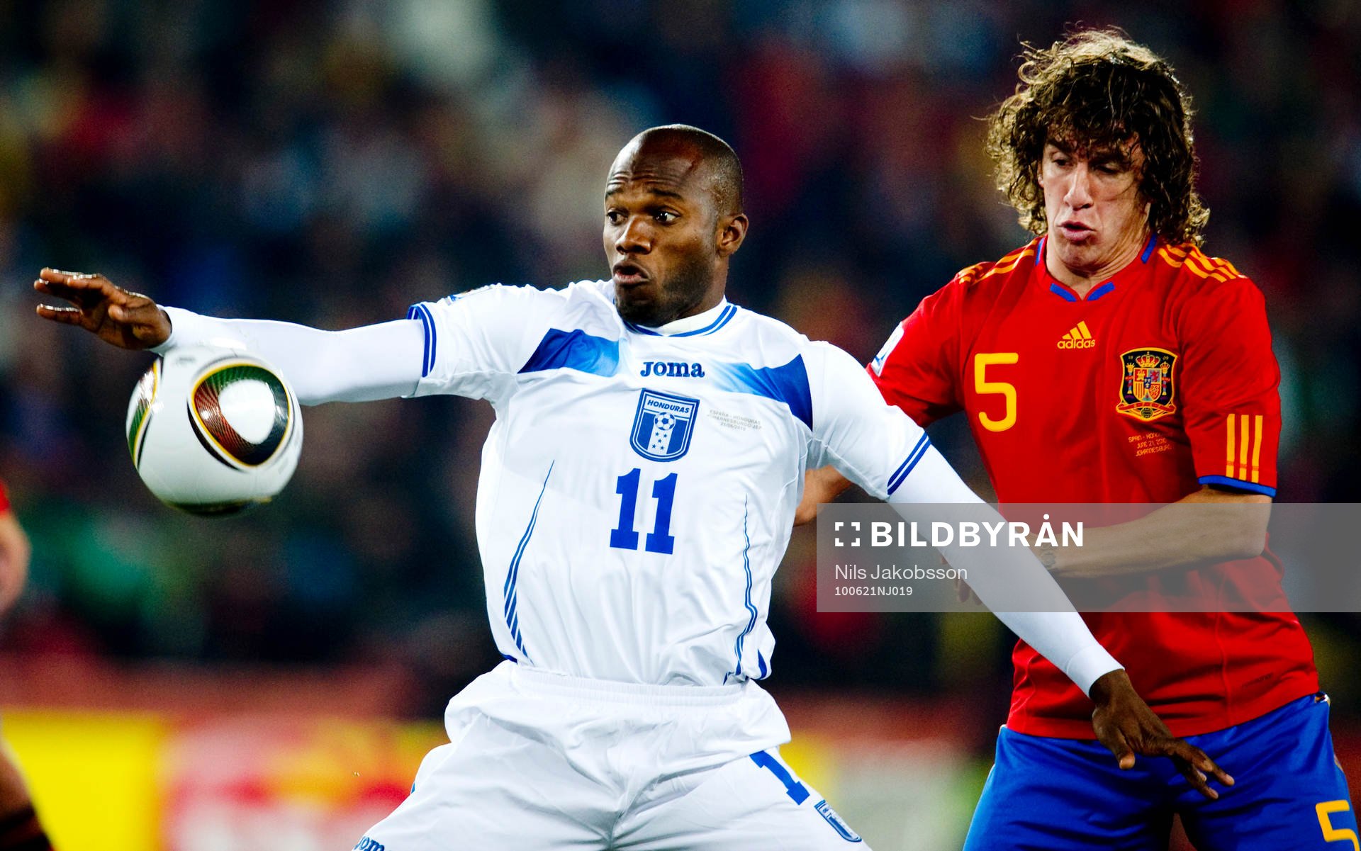 David Suazo, Honduras, Carles Puyol, Spanien