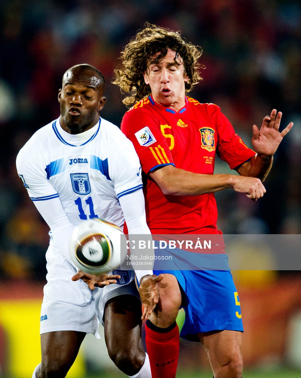 David Suazo, Honduras, Carles Puyol, Spanien