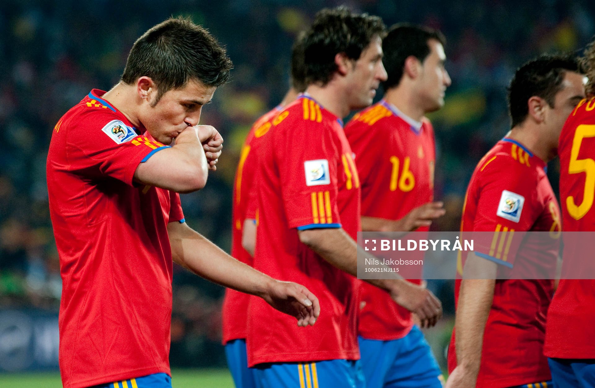 David Villa, Spanien, jubel