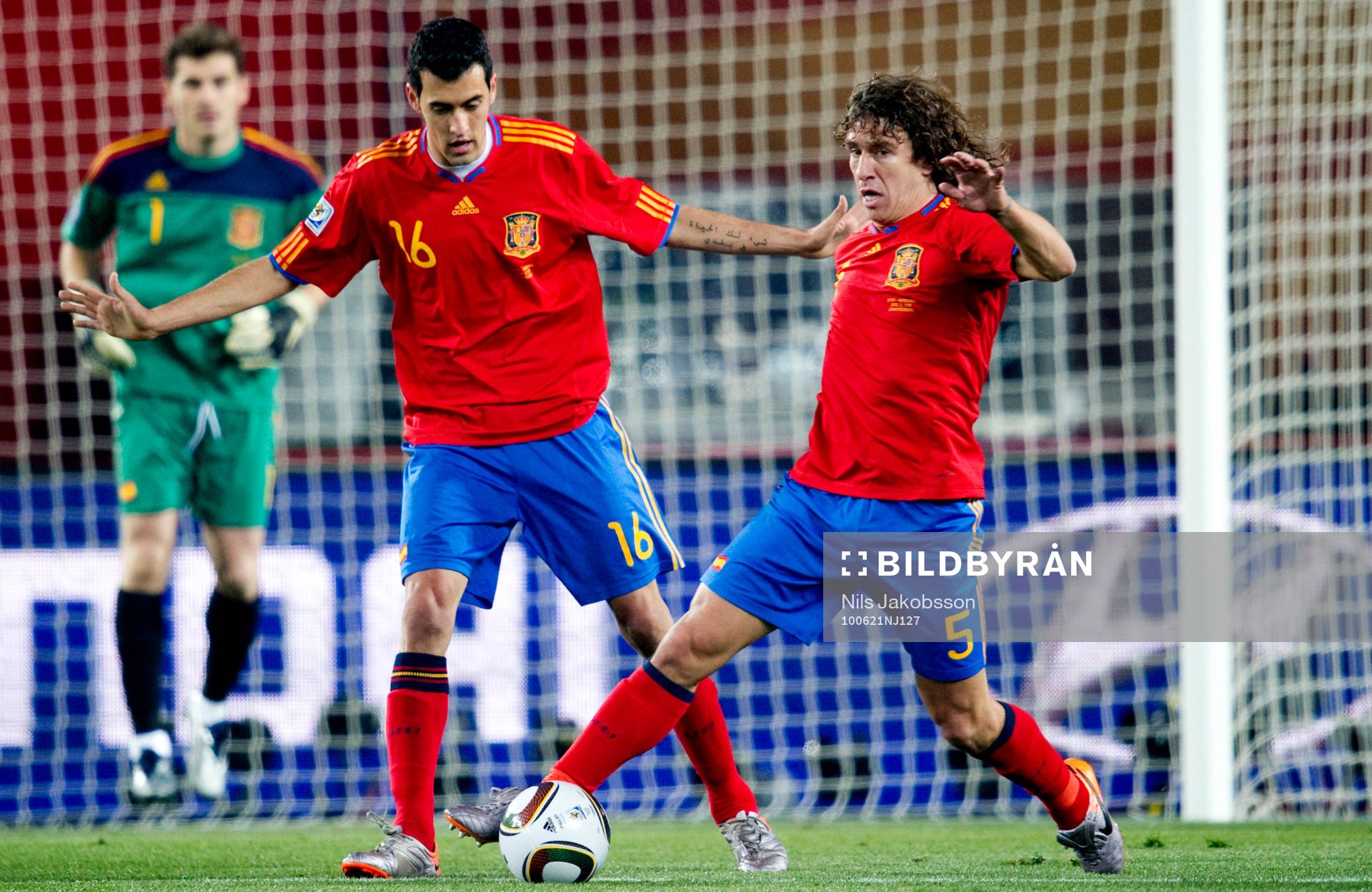 Sergio Busquets, Gerard Piqué, Spanien