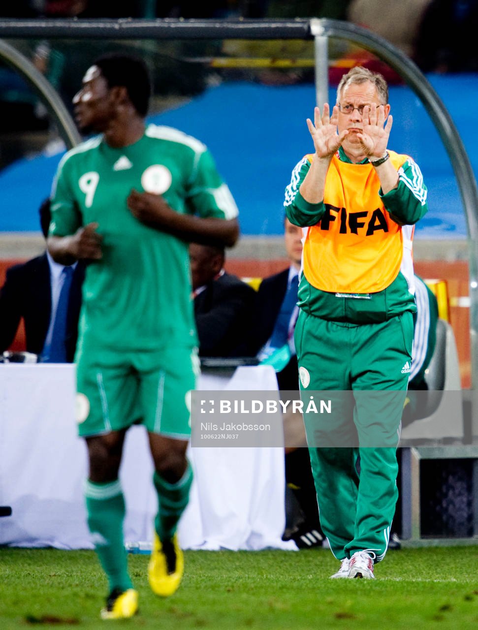 Lars Lagerbäck, förbundskapten Nigeria