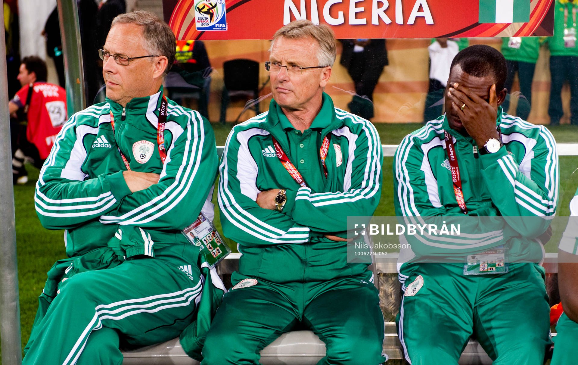 Lars Lagerbäck, förbundskapten Nigeria, Roland Andersson