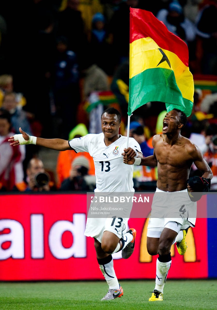 André Ayew, John Pantsil, Ghana jubel