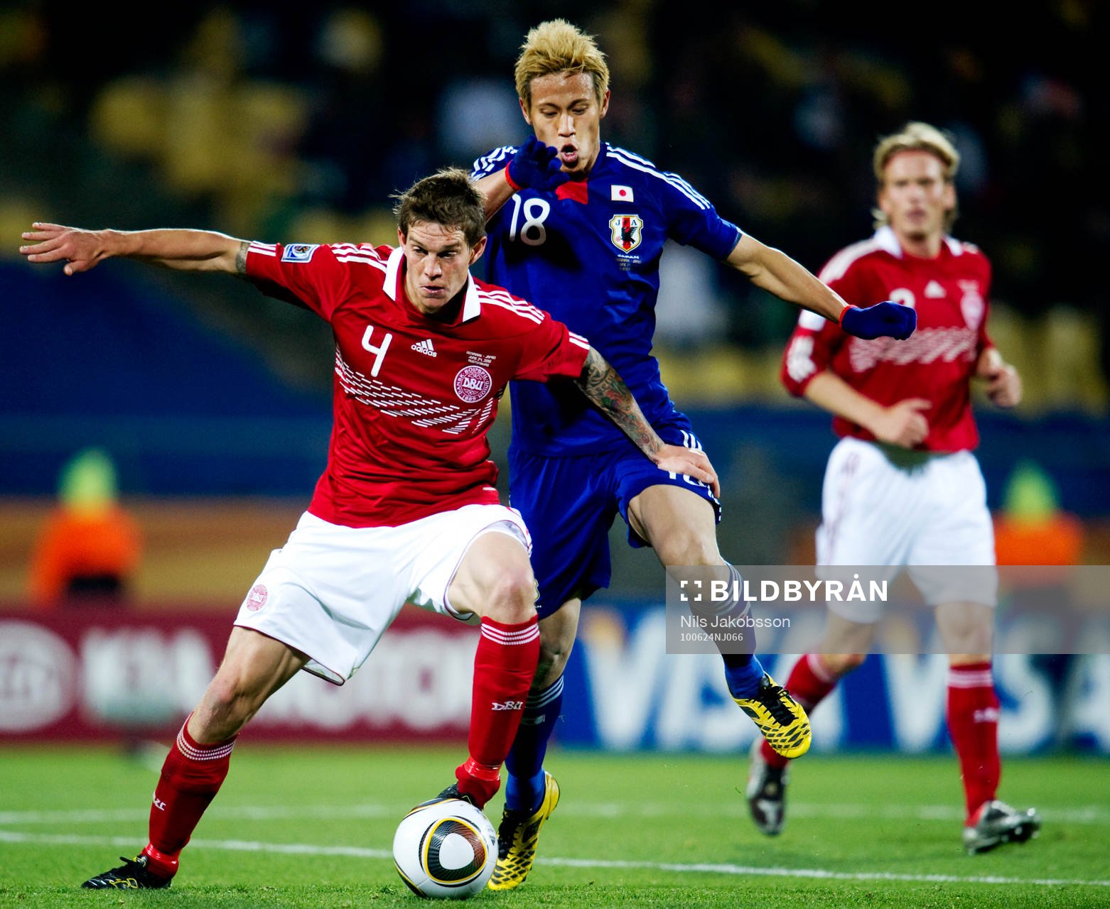 Daniel Agger, Danmark, Keisuke Honda, Japan