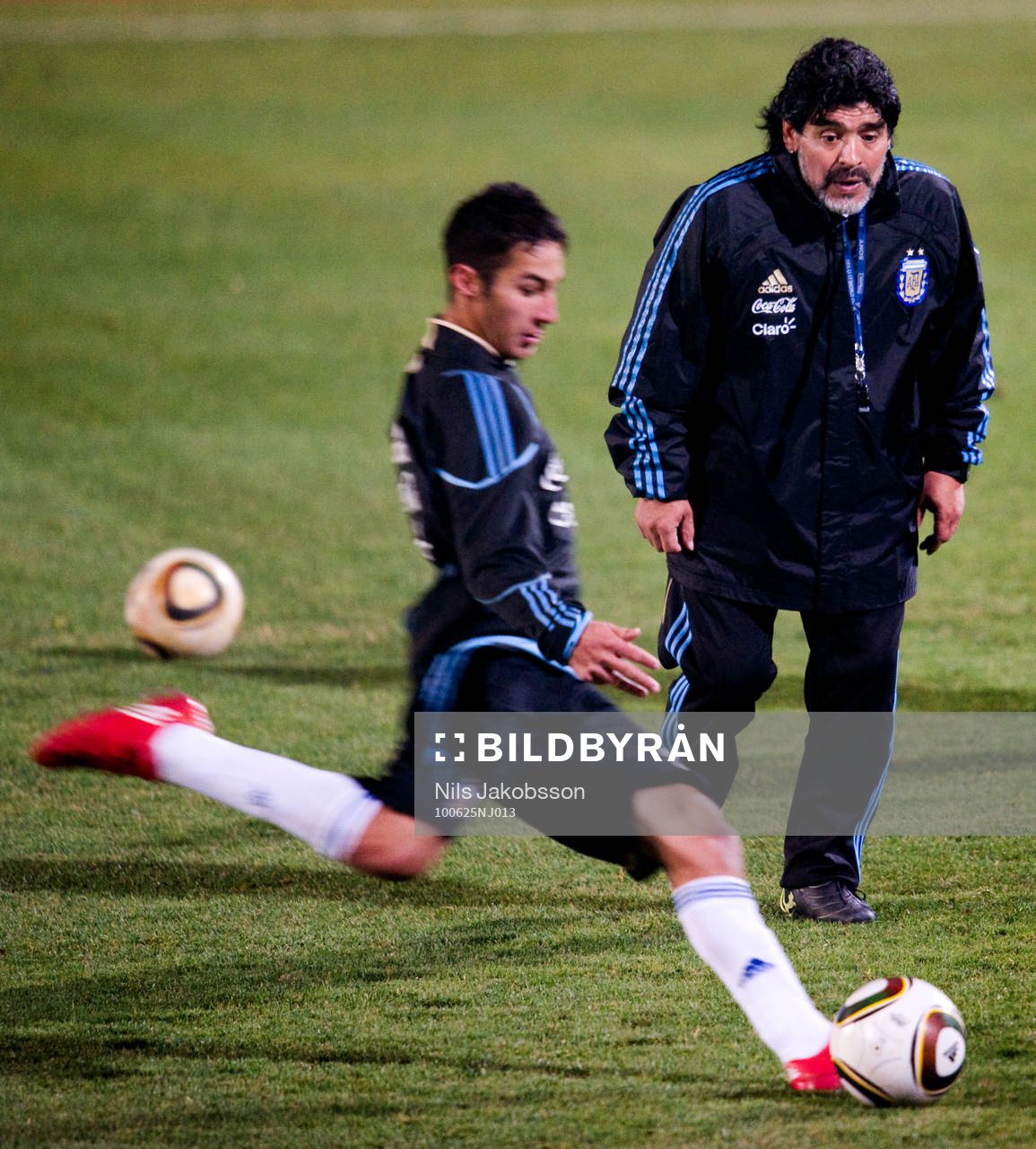  Diego Maradona, förbundskapten Argentina.
