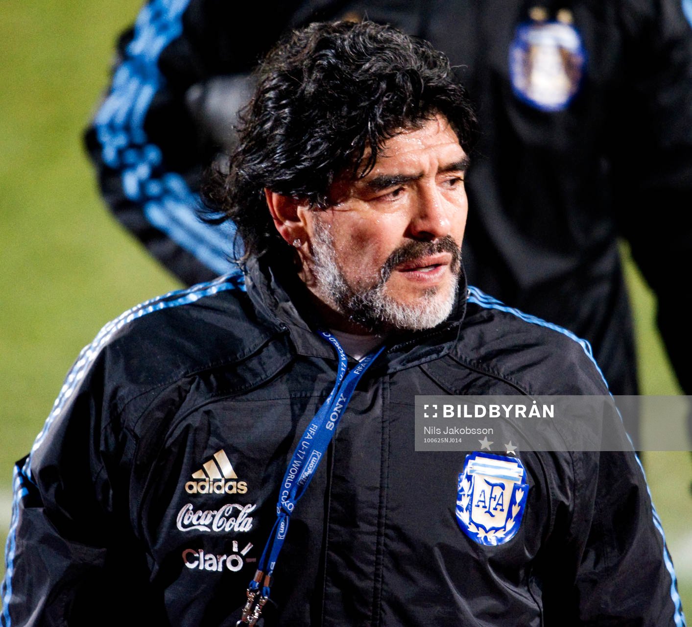  Diego Maradona, förbundskapten Argentina.