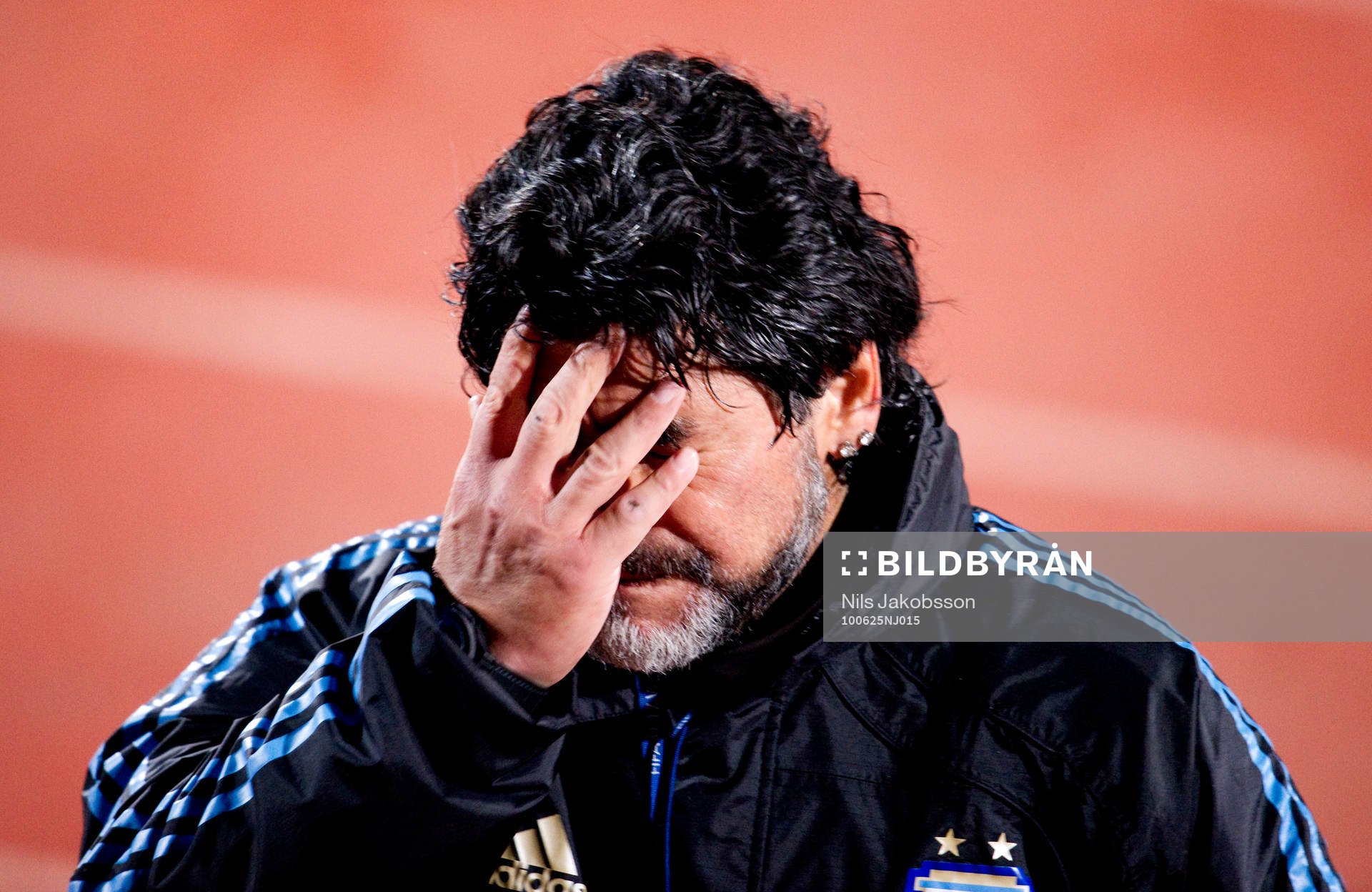  Diego Maradona, förbundskapten Argentina.