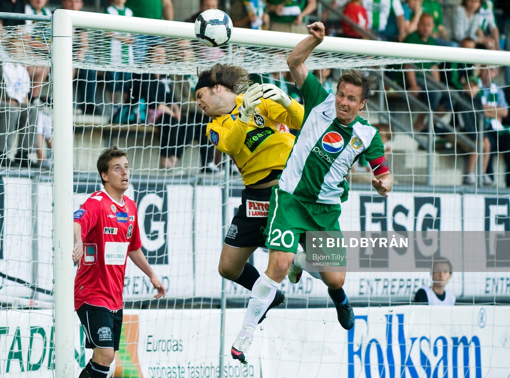 Peter Karlsson, målvakt, Landskrona och Filip