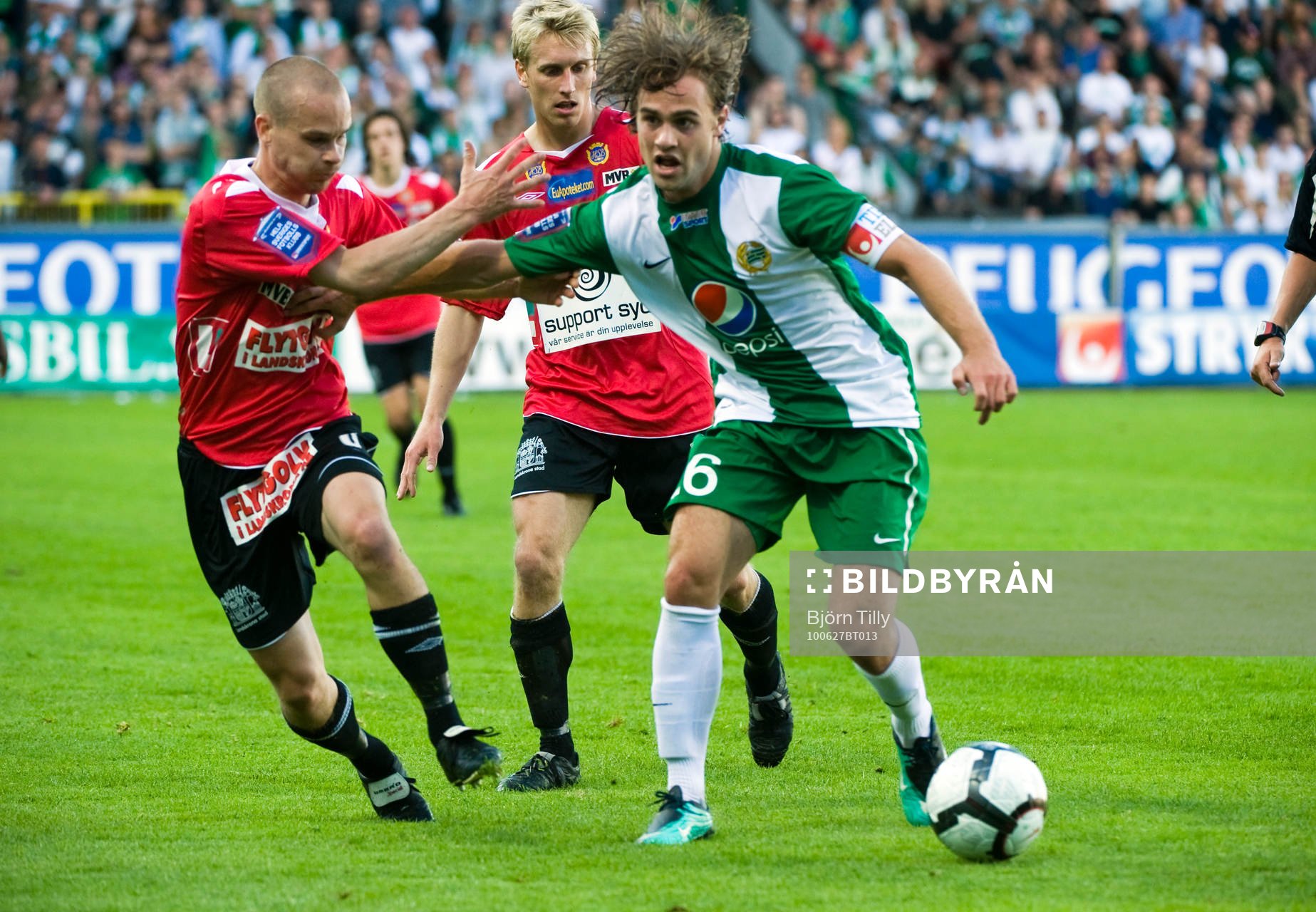 Fredrik Svanbäck, Thomas Raun, Landskrona och Simon Helg,