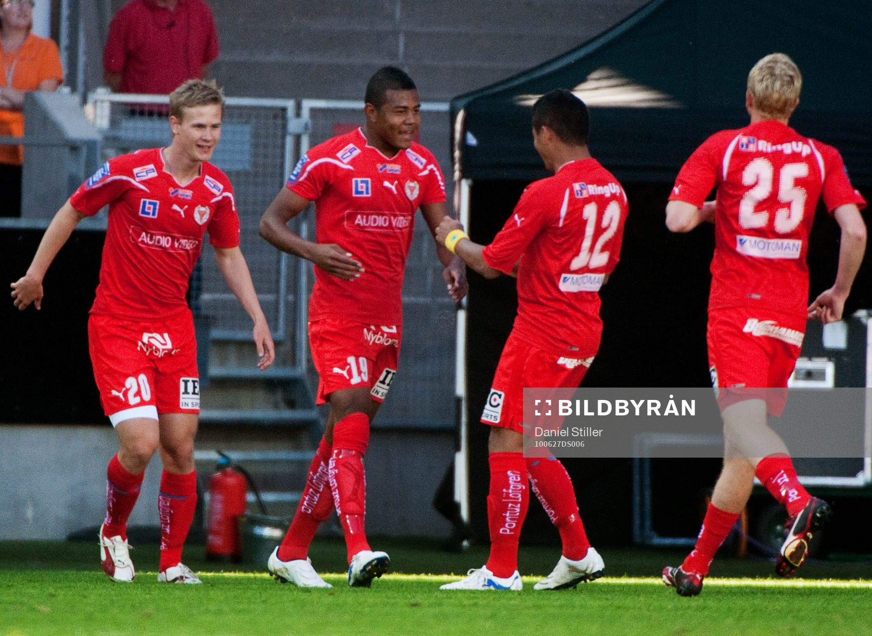 Ricardo Santos, Kalmar, gör sitt första mål för dagen.