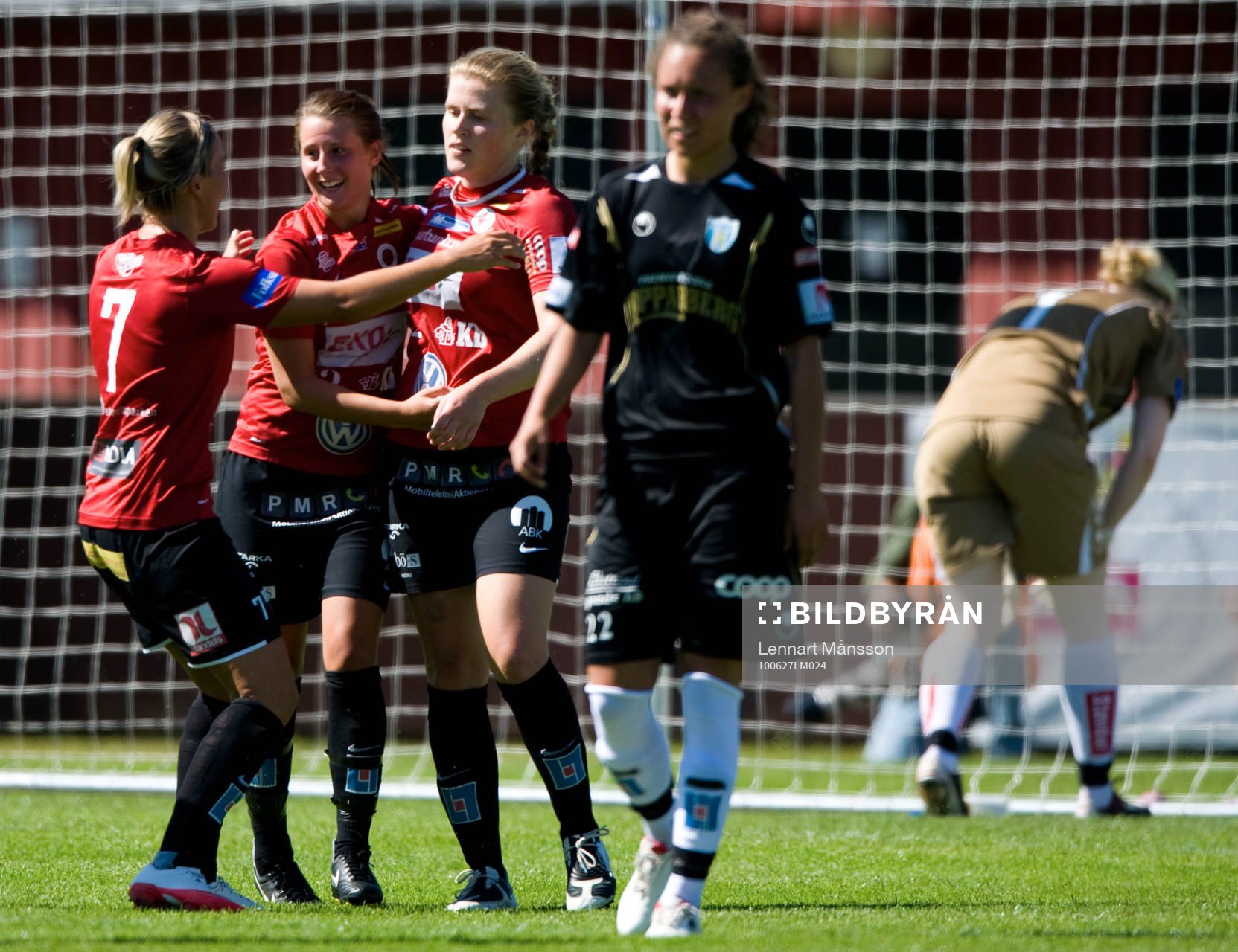 1-0 Katrin Omarsdottir, Kristianstad jubel, Göteborg depp