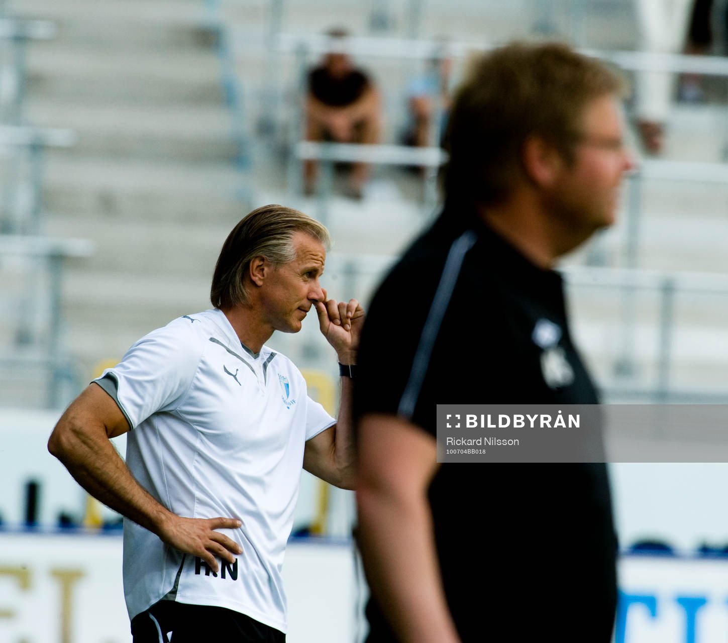 Roland Nilsson, tränare, Malmö och Peter Swärdh,