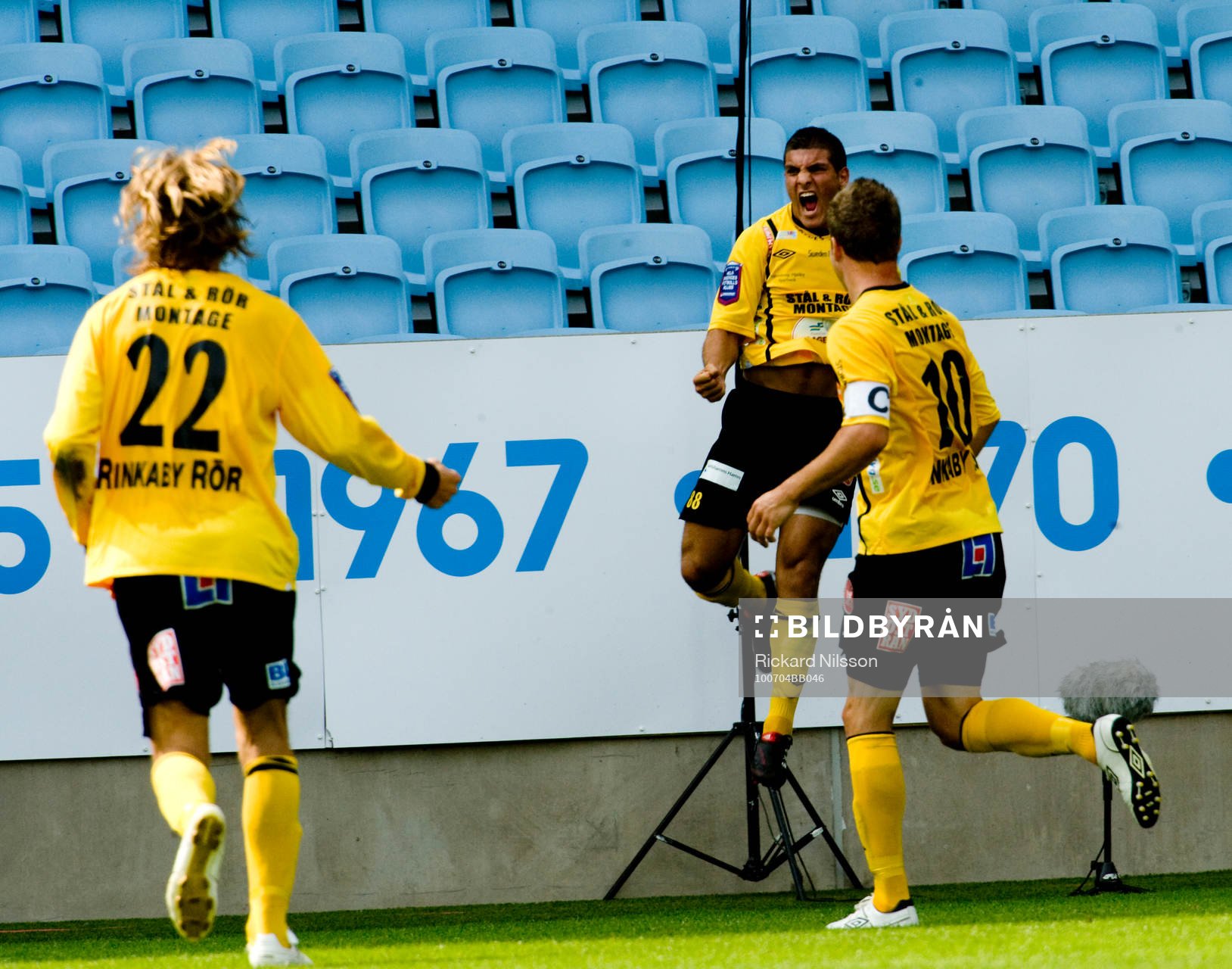 Mostapha El Kabir, Mjällby, jubel
