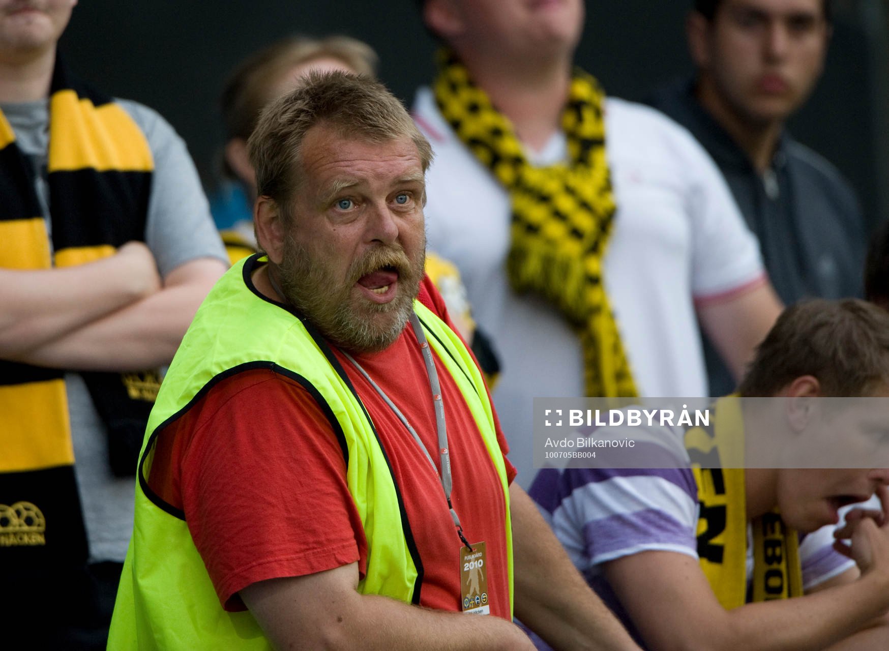 Häcken supporter, åskådare, missnöjd