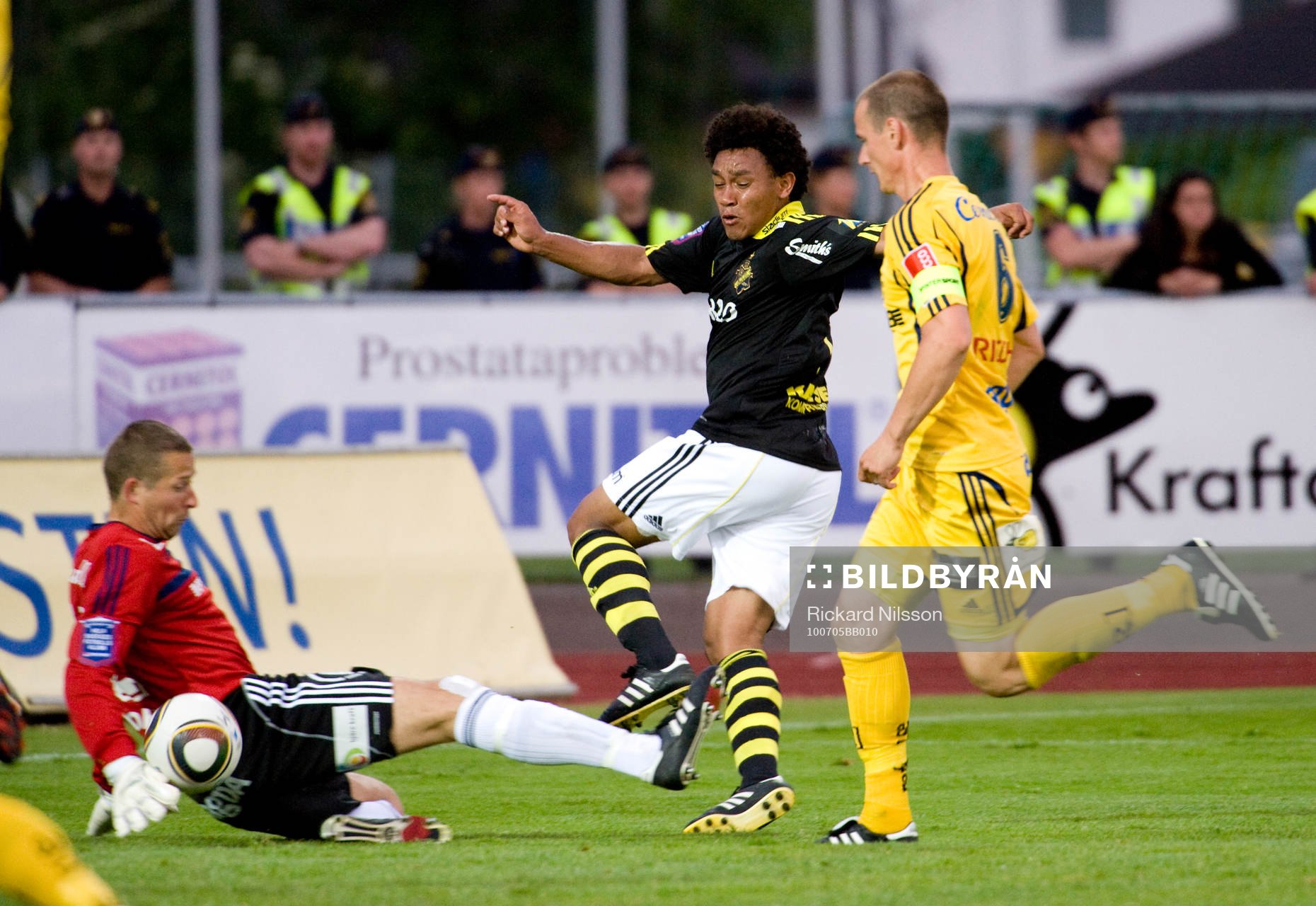 Daniel Andersson, målvakt och Antonio Flavio, AIK