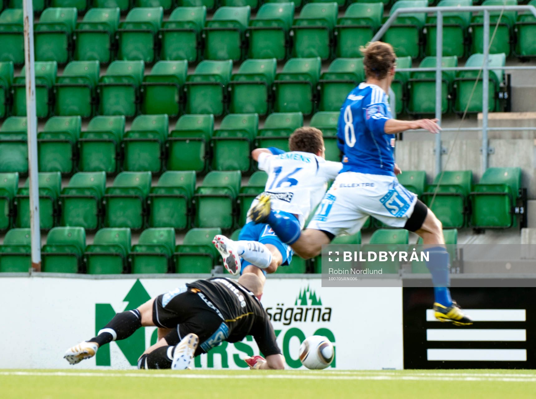 Shptetim Hasani, Norrköping fälls av målvakten Tommy