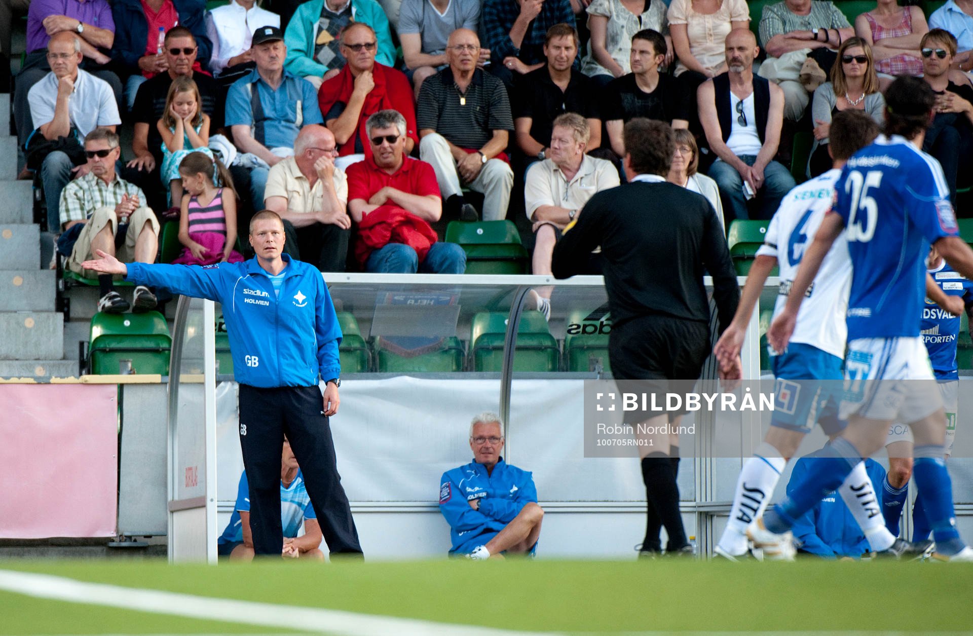 Göran Bergort, Tränare Norrköping i samtal med domare