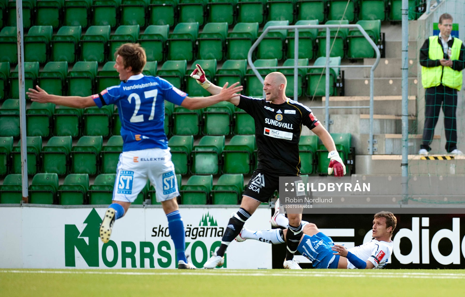 Shptetim Hasani, Norrköping fälls av målvakten Tommy