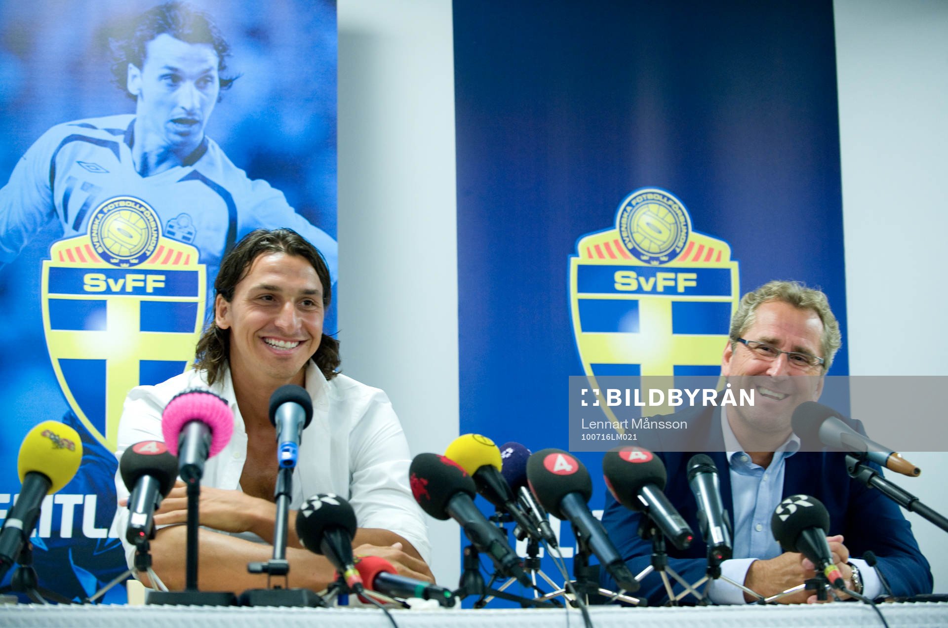 Zlatan Ibrahimovic och Erik Hamrén, förbundskapten