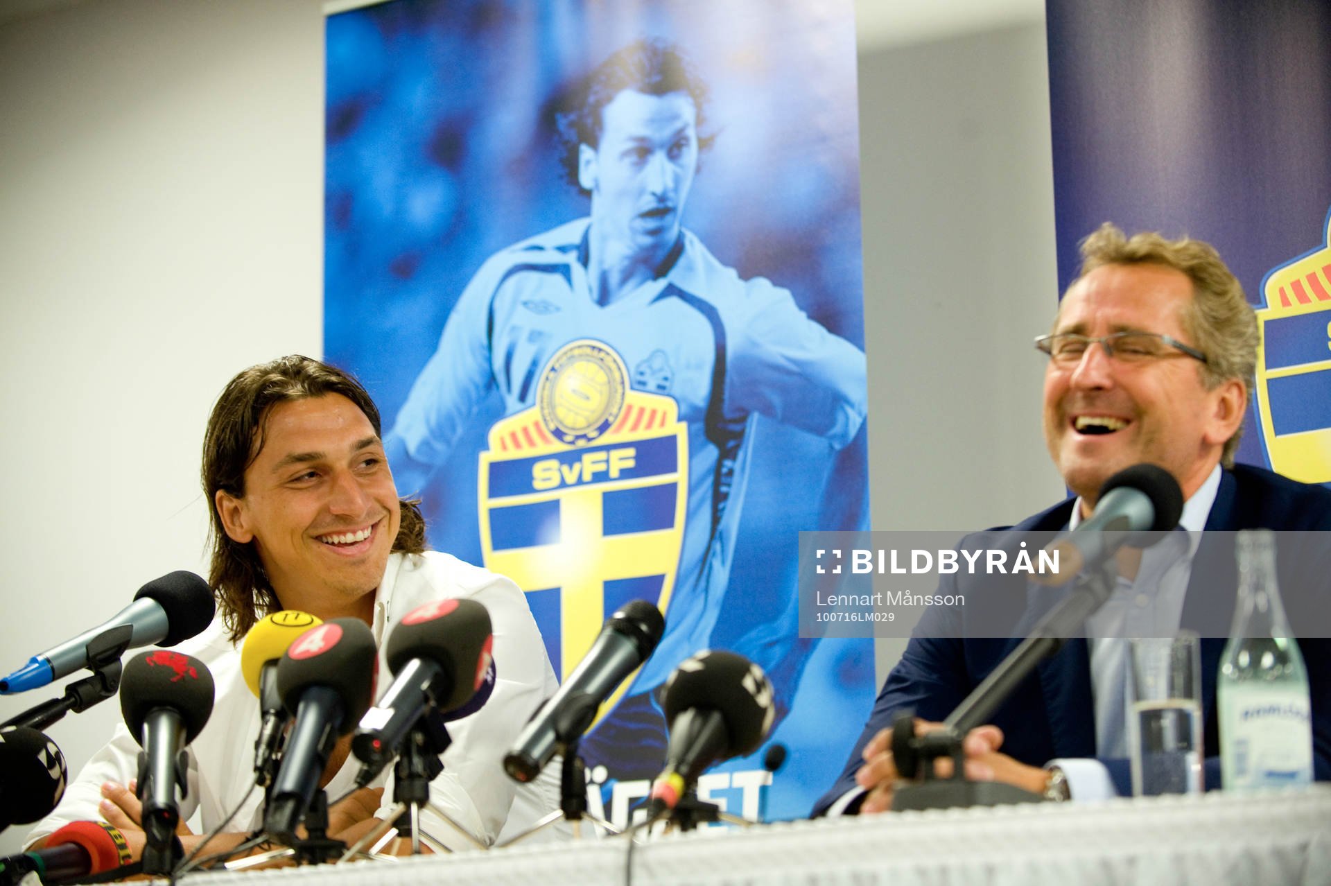 Zlatan Ibrahimovic och Erik Hamrén, förbundskapten