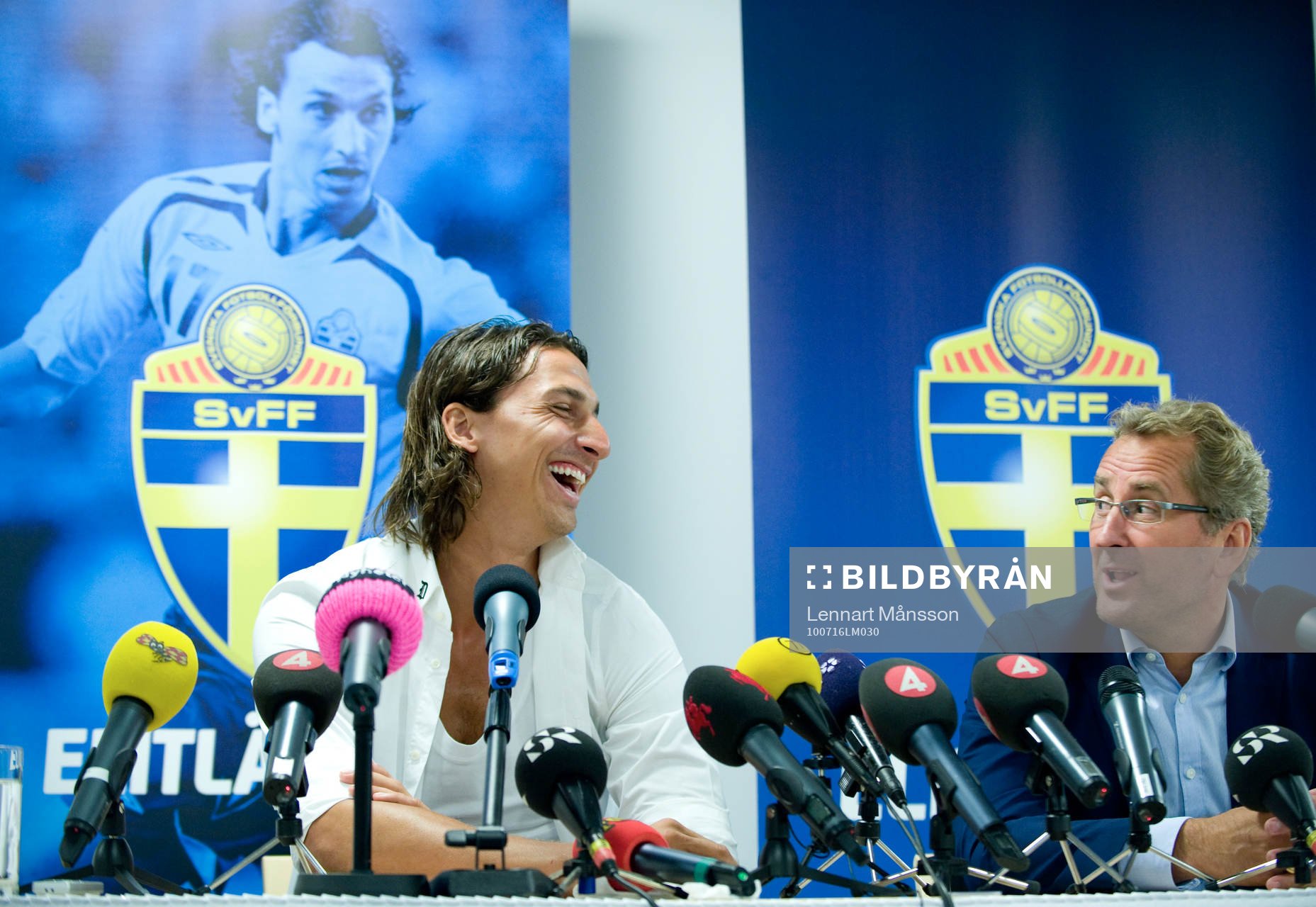 Zlatan Ibrahimovic och Erik Hamrén, förbundskapten