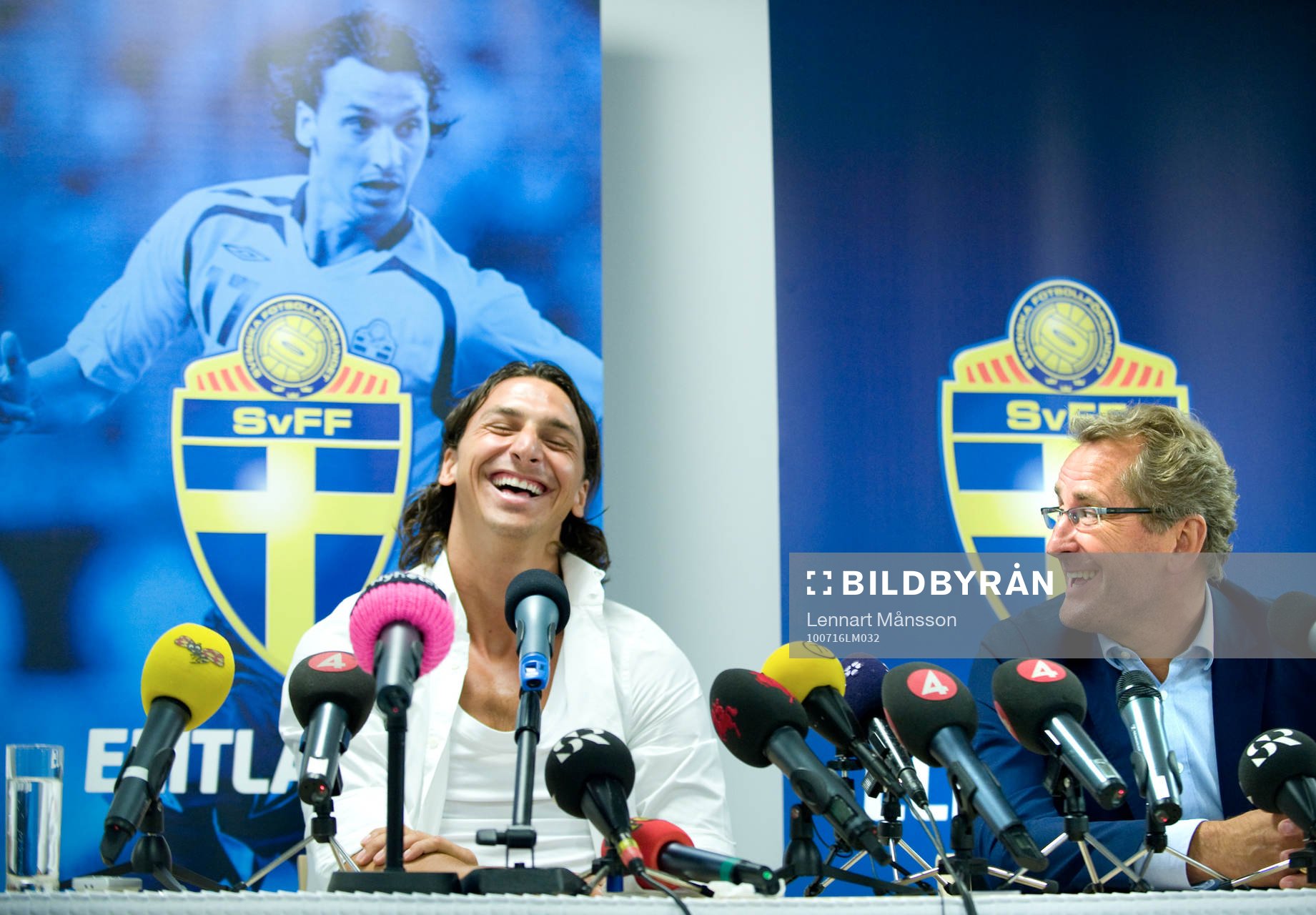 Zlatan Ibrahimovic och Erik Hamrén, förbundskapten