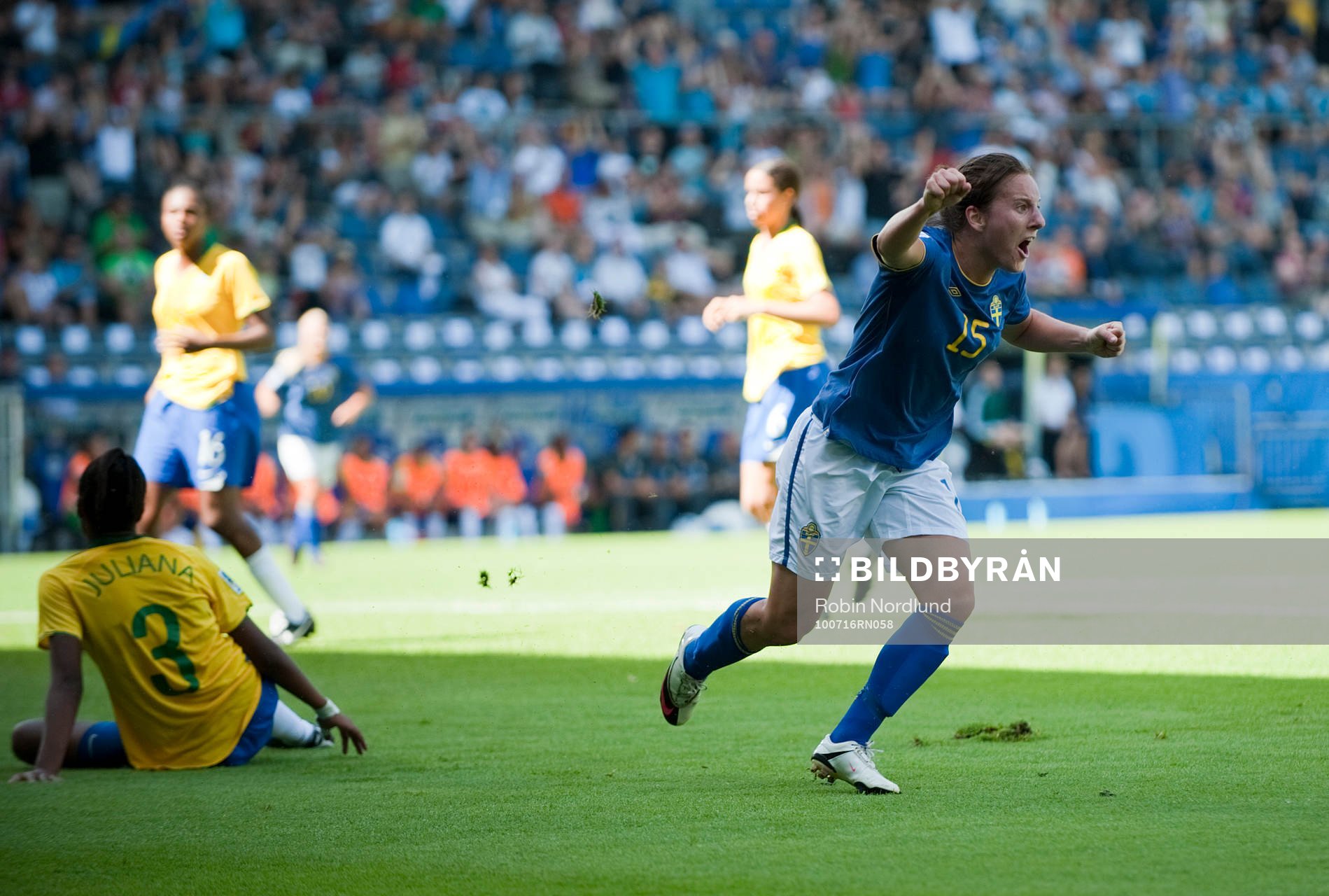  Antonia Göransson, Sverige jubel efter 0-1