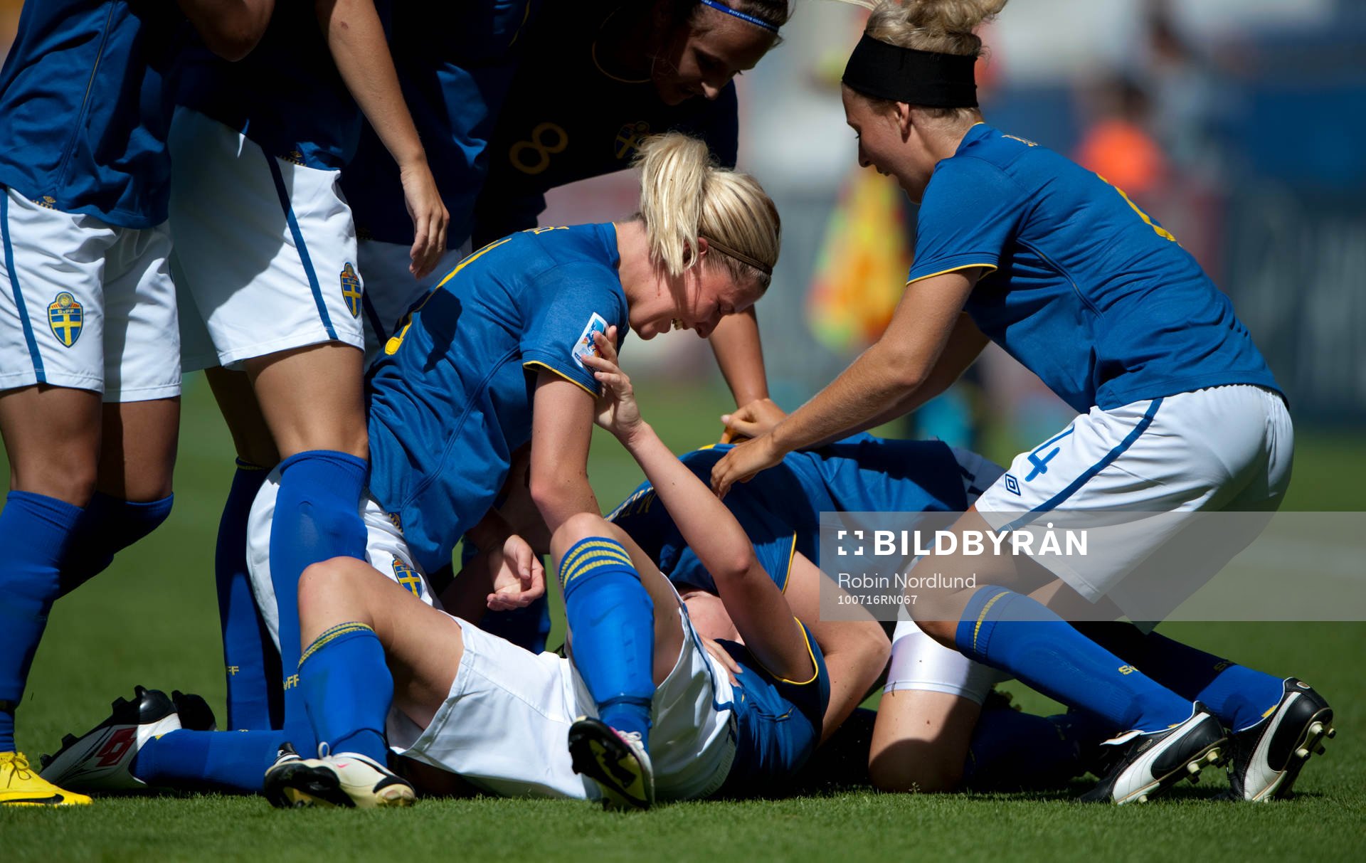  Antonia Göransson, Sverige jubel efter 0-1