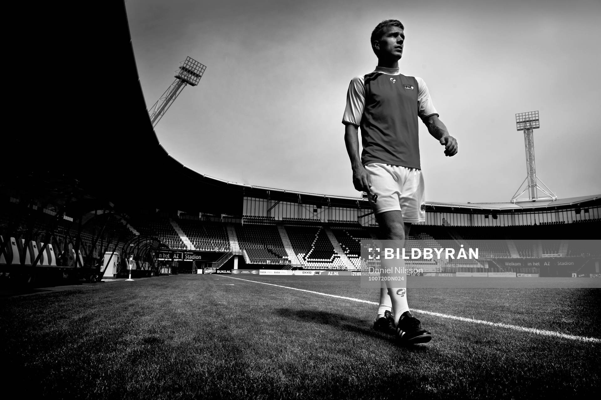 Pontus Wernbloom inne på arenan Az Stadion