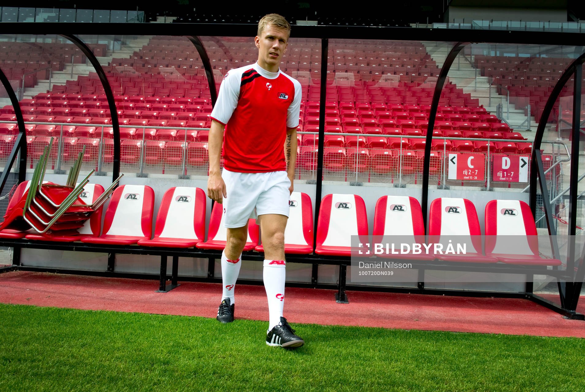 Pontus Wernbloom,  inne på arenan AZ Stadion