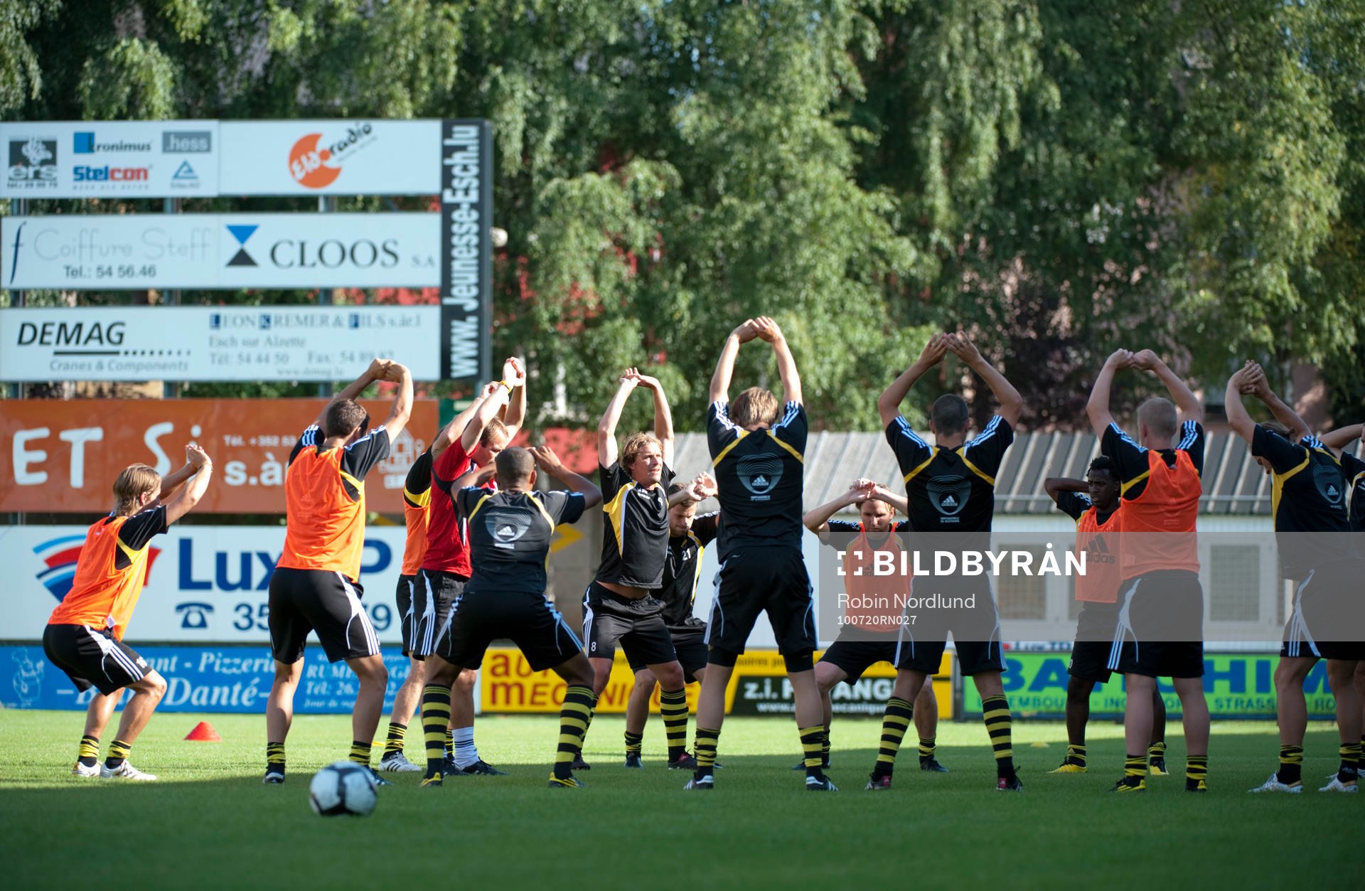 Fotboll, Kval till Champions League, AIK, Träning