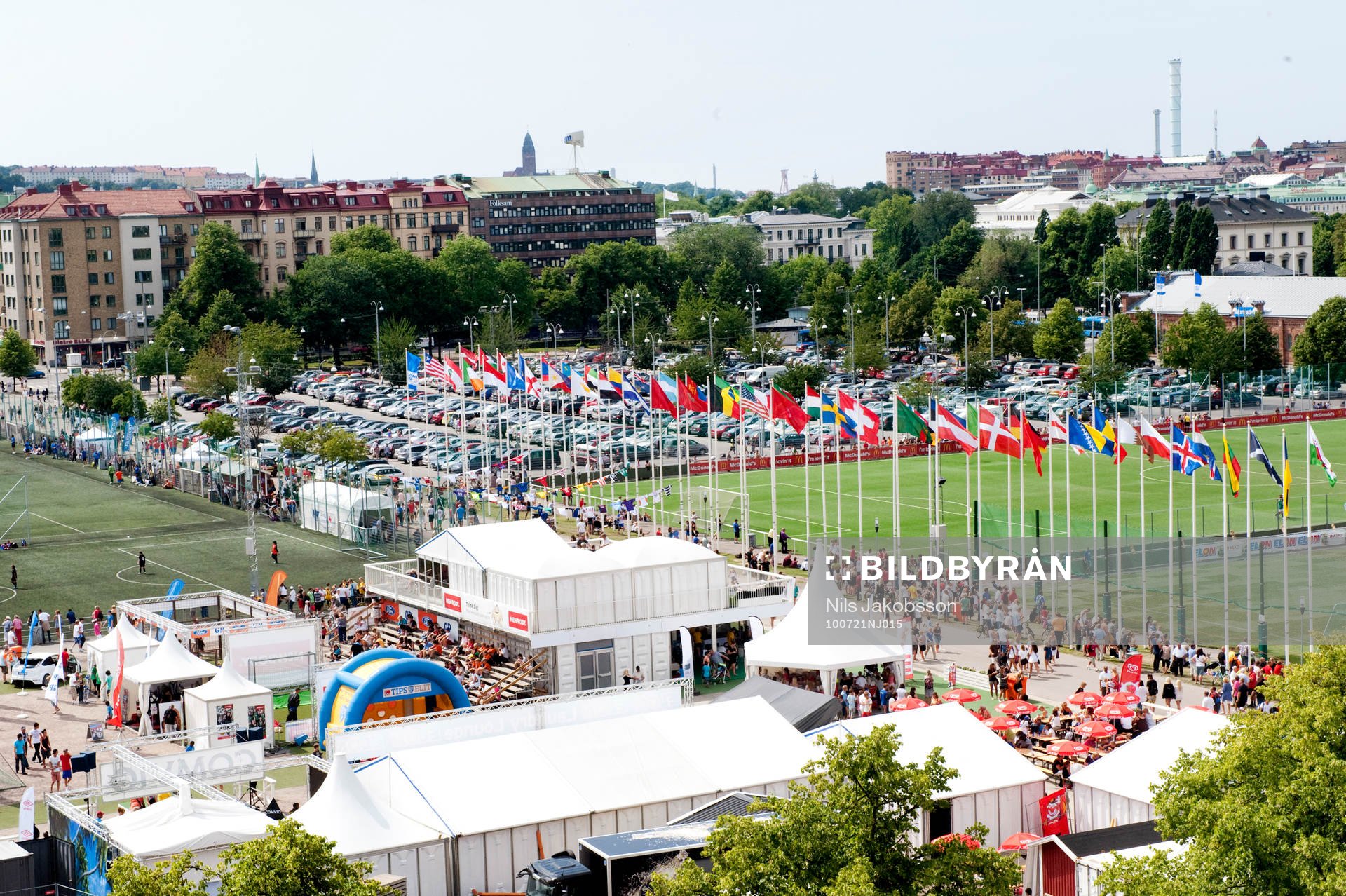 Utsikt över Heden i Göteborg, Hjärtat i Gothia Cup