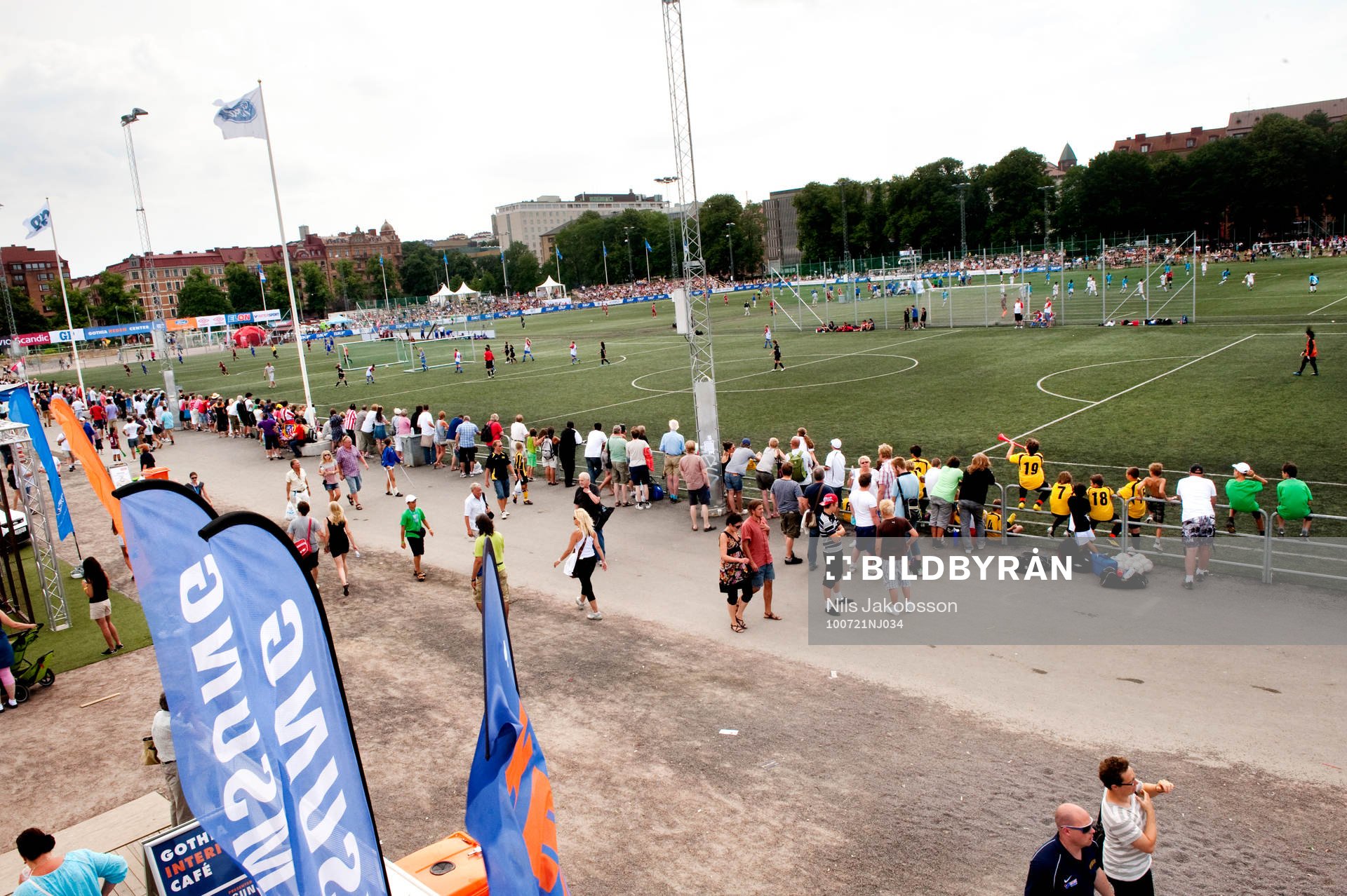 Utsikt över Heden i Göteborg, Hjärtat i Gothia Cup