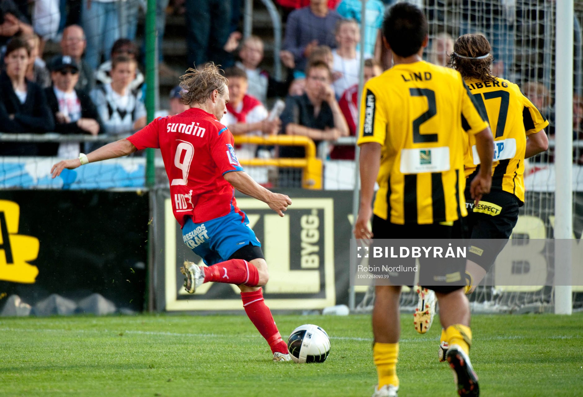 Erik Sundin, Helsingborg gör 2-1