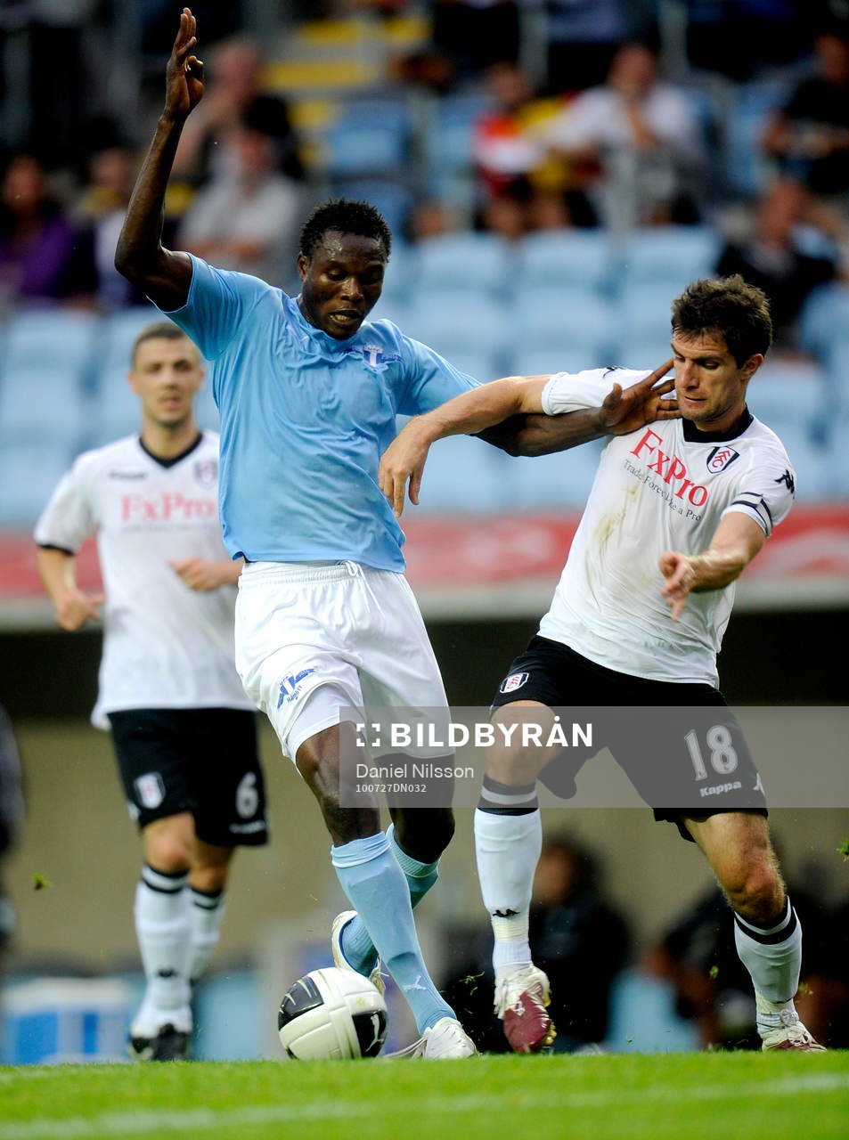 Edward Ofere, Malmö och Aaron Hughes, Fulham