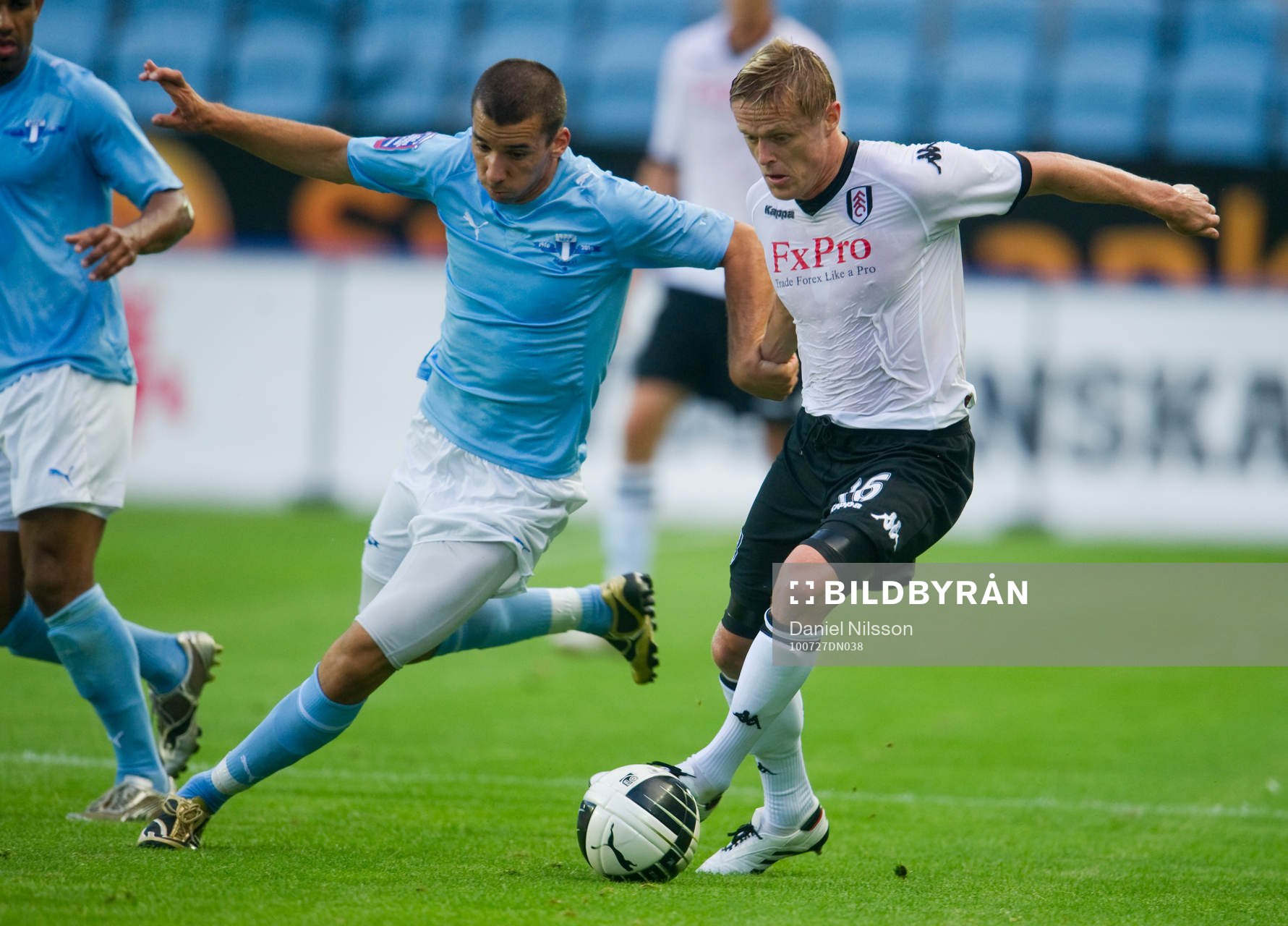 Guillermo Molins, Malmö och Damien Duff, Fulham