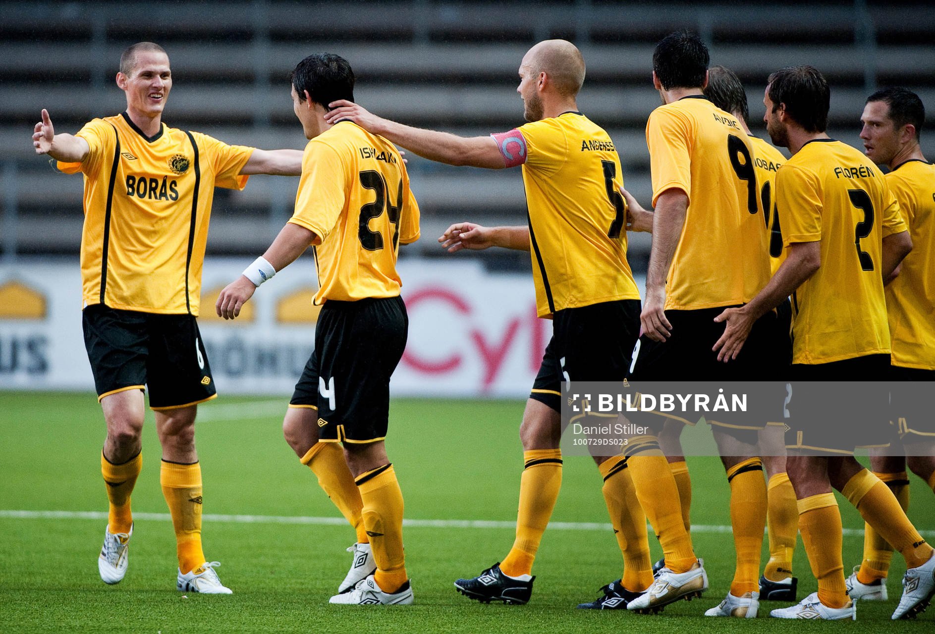Stefan Ishizaki, Elfsborg, gör 1-0. Jubel
