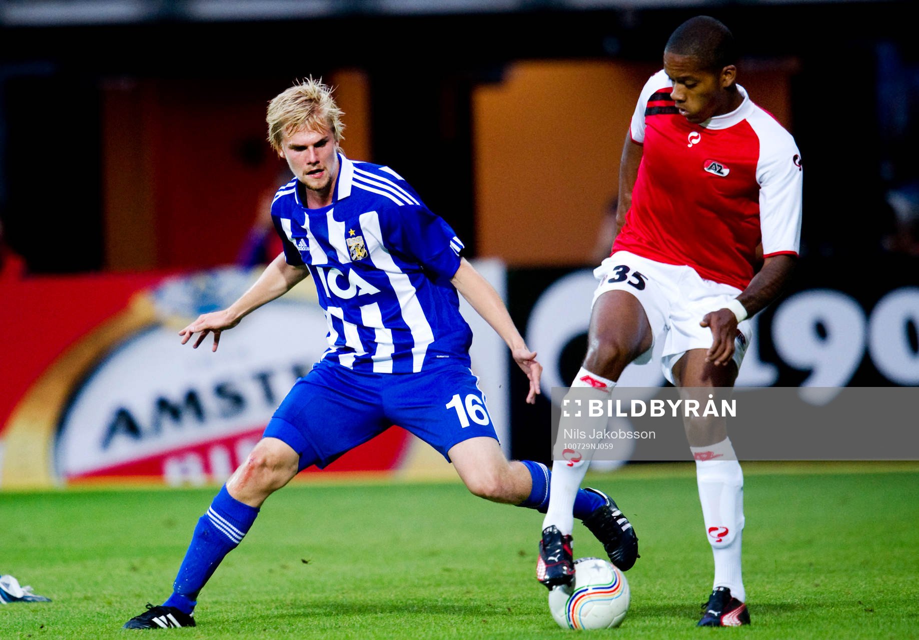 Erik Lund, Göteborg, Charlison Benschop. AZ Alkmaar